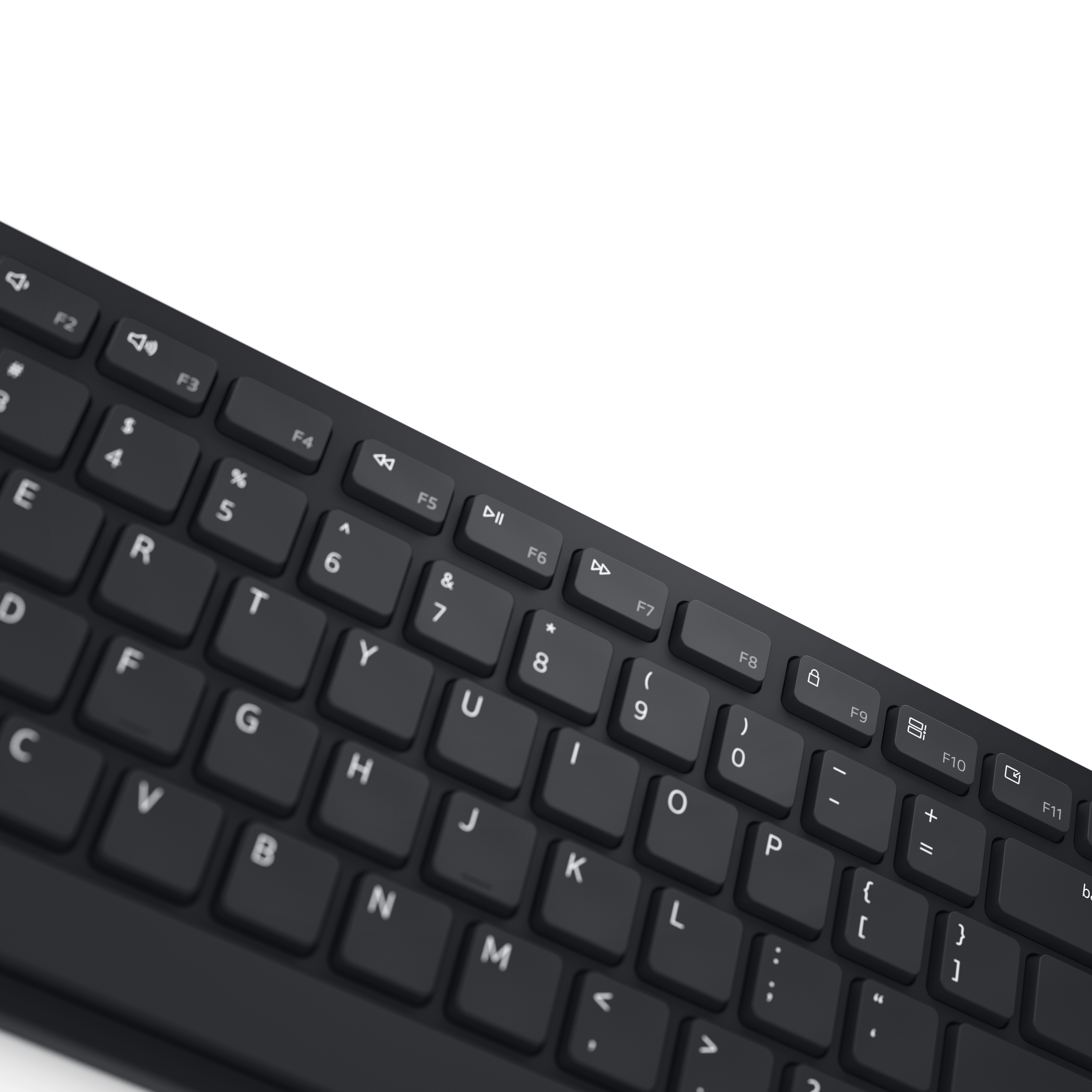 Dell KM5221W Pro Wireless Keyboard and Mouse, schwarz, USB, DE