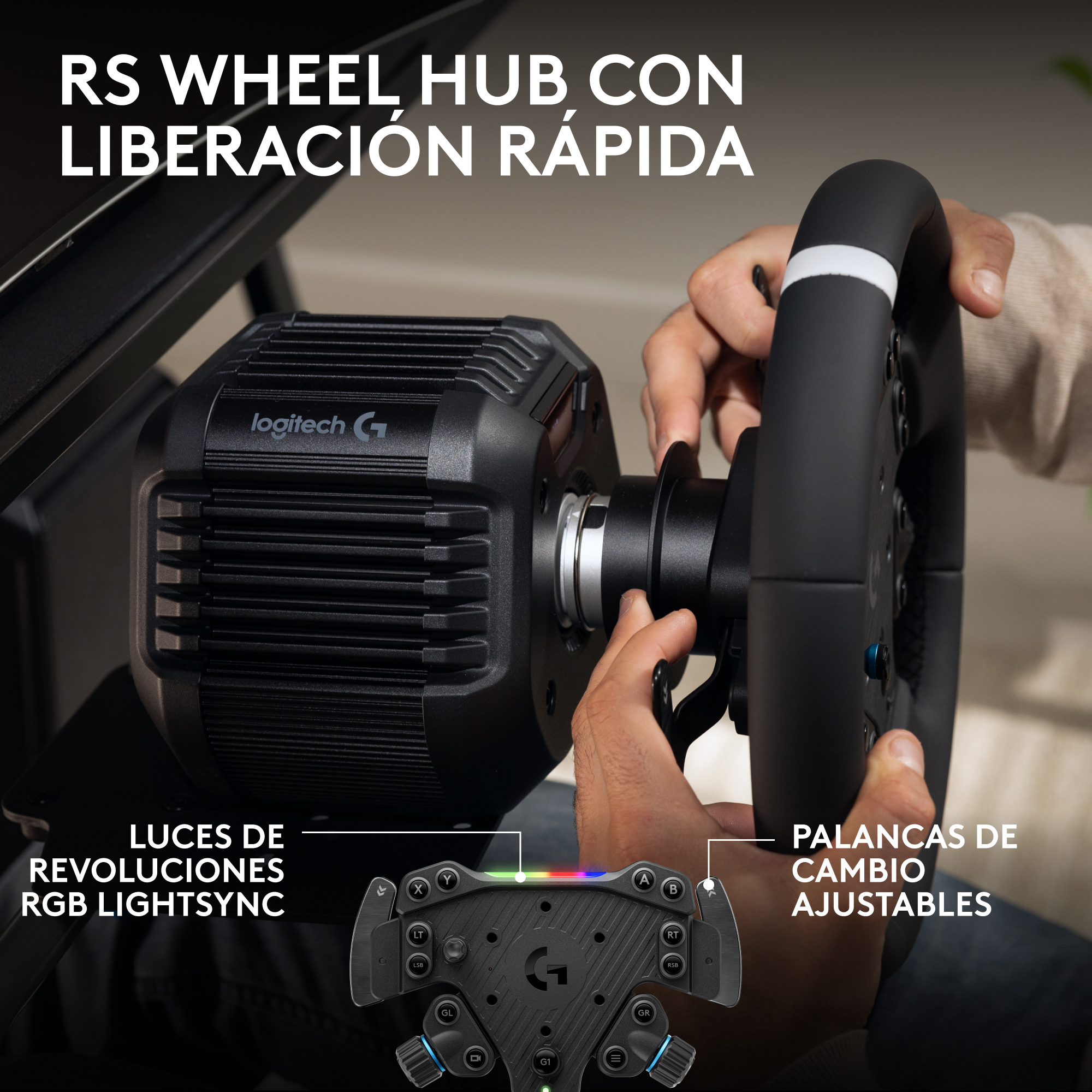 Logitech G RS50 System - Lenkrad - kabelgebunden