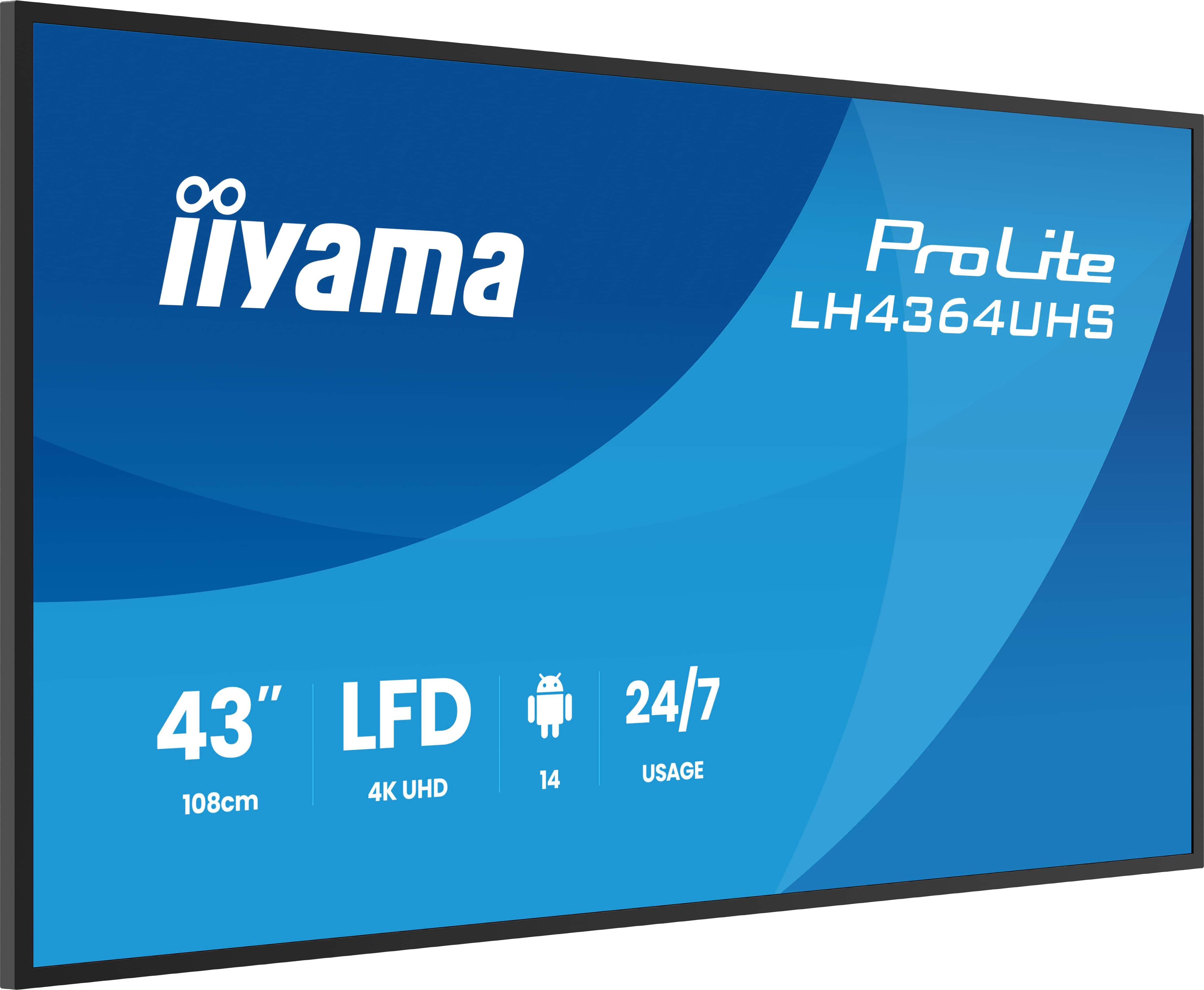 Iiyama ProLite LH4364UHS-B1AG - 109 cm (43") Diagonalklasse (108 cm (42.5")
