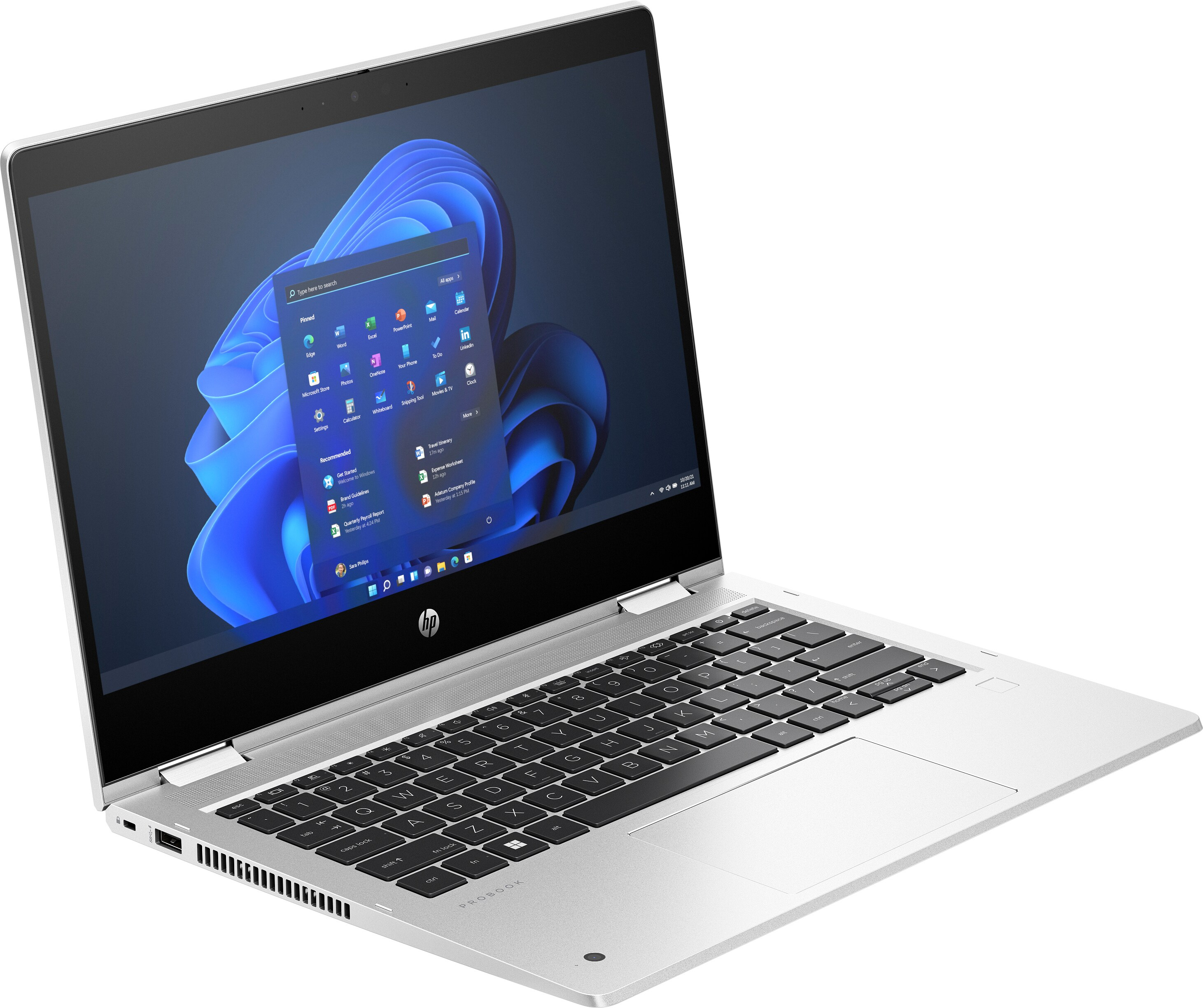 HP Pro x360 435 G10, AMD Ryzen? 5, 2 GHz, 33,8 cm (13.3"), 1920 x 1080 Pixel, 16 GB, 256 GB