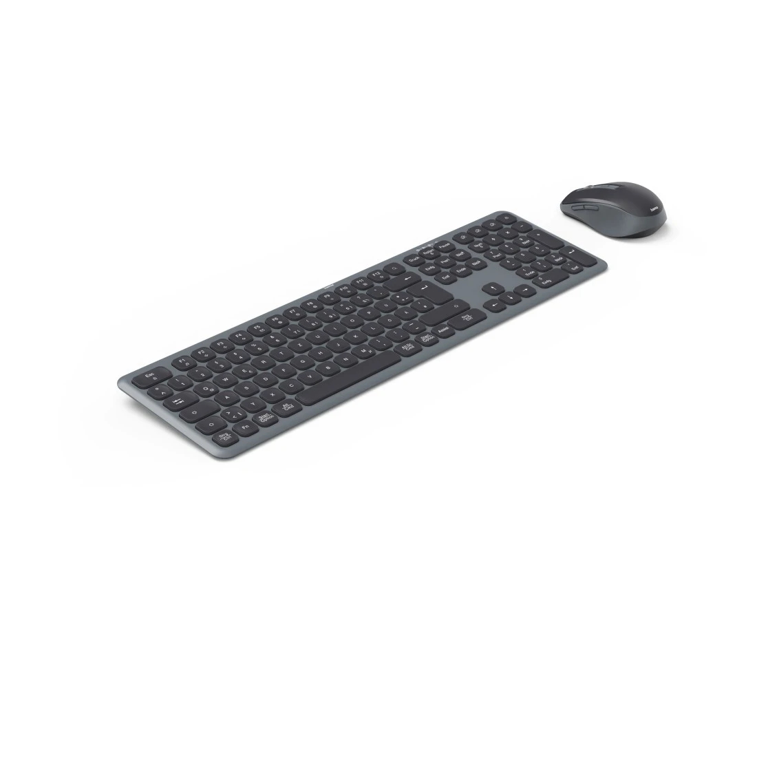 Hama WKM-550, Kabellos, RF Wireless + Bluetooth, Scherenschalter, QWERTZ, Schwarz, Maus enthalten
