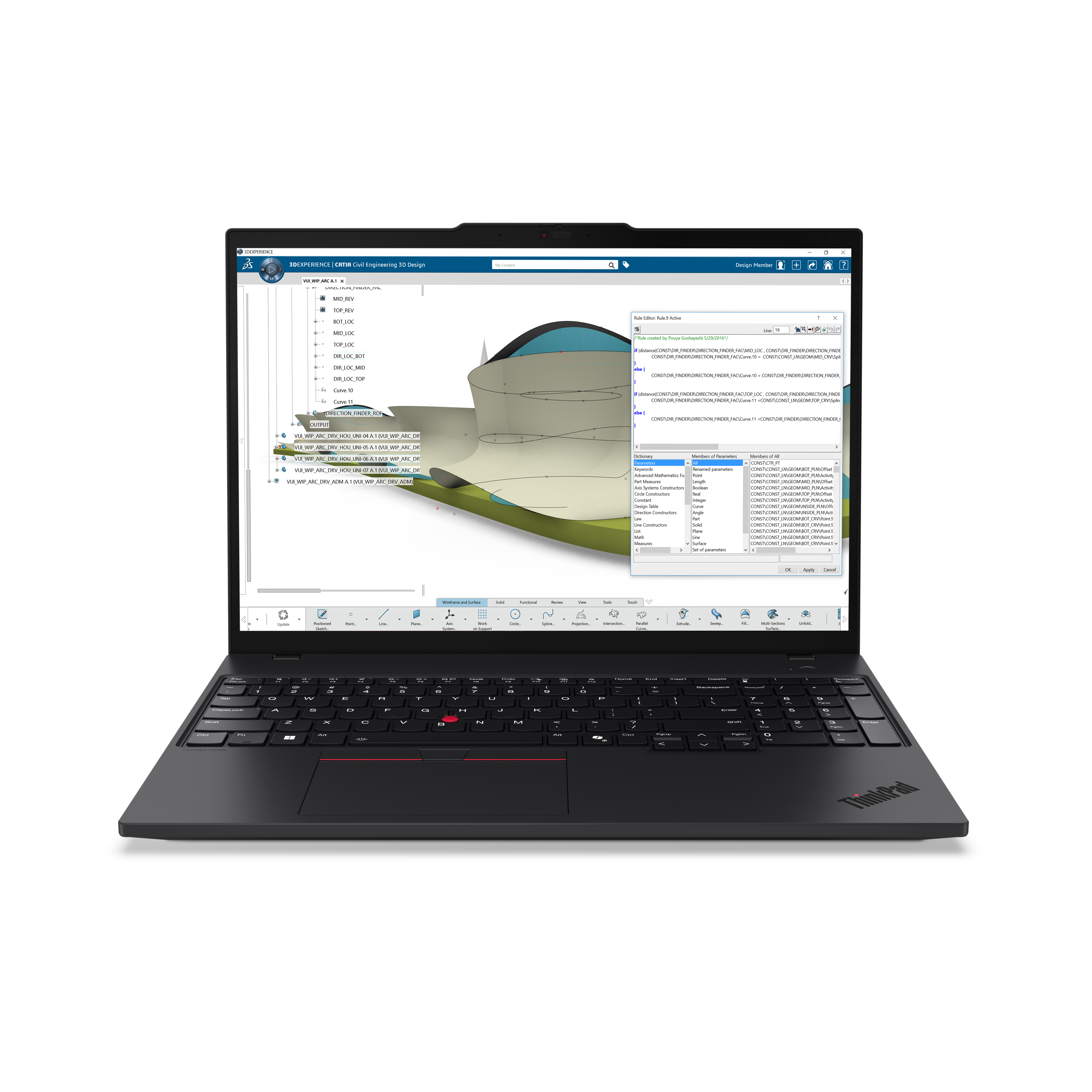 Lenovo ThinkPad P16s Gen 4, 16" WUXGA Touch, AMD Ryzen AI 7 PRO 350, 32GB RAM, 1TB SSD, W11P