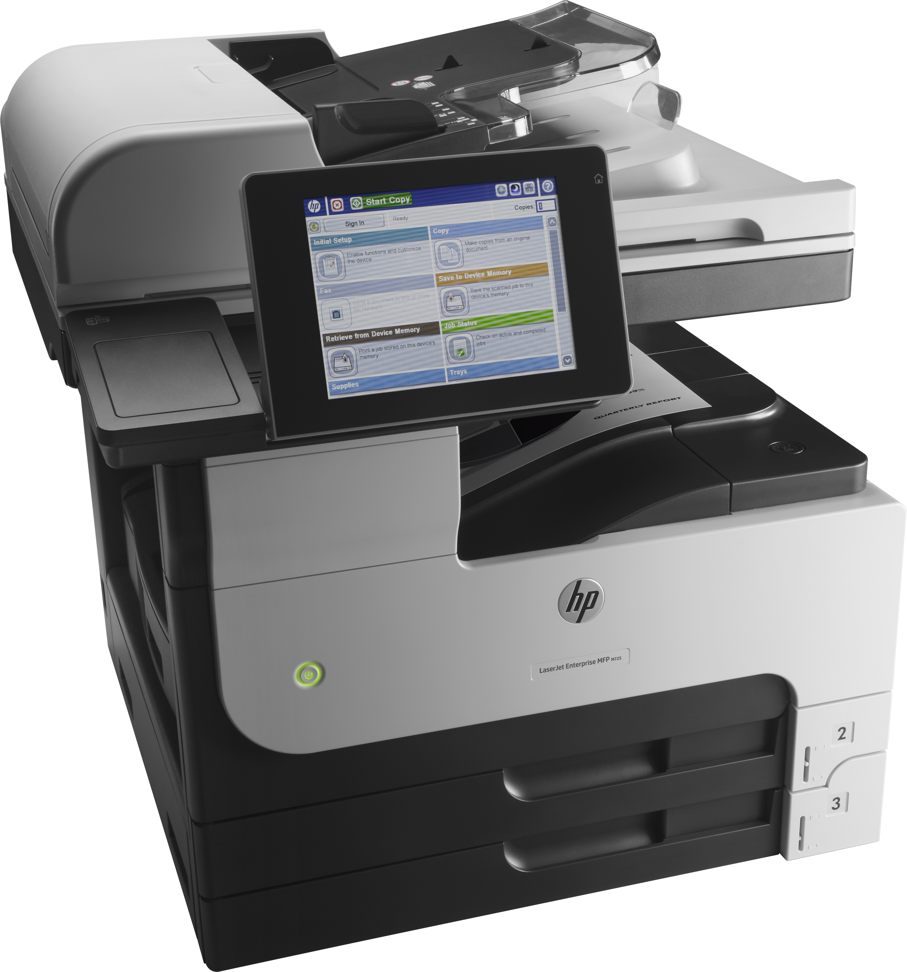 HP LaserJet Enterprise MFP M725dn - Multifunktionsdrucker - s/w - Laser - A3 (297 x 420 mm)