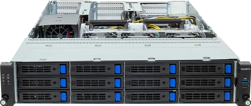 Gigabyte R243-EG0-AAL1, Socket SP6, AMD EPYC 8005 Series, AMD EPYC 8004, GDDR5, Hexa-Kanal, 2.5,3.5,