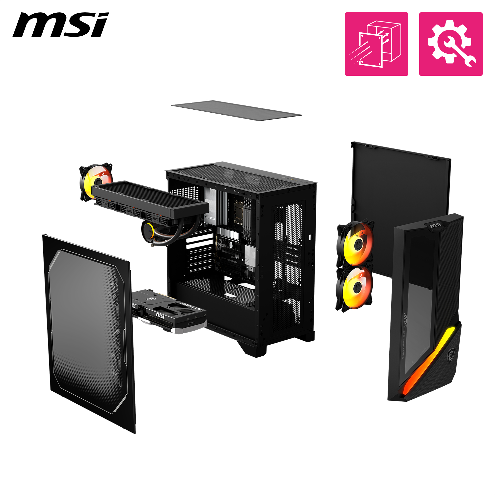 MSI MPG Infinite Z3 9NVVR7-608DE, Ryzen 7 9800X3D, 64GB, 2TB, RTX 5080, Win11
