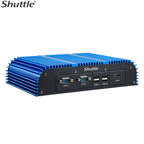 Shuttle BPCWL02-i3 industrial Box-PC, Core i3-8145UE, 2x SO-DIMM, 2x LAN, 1x COM, 1xHDMI,4x USB, lüf