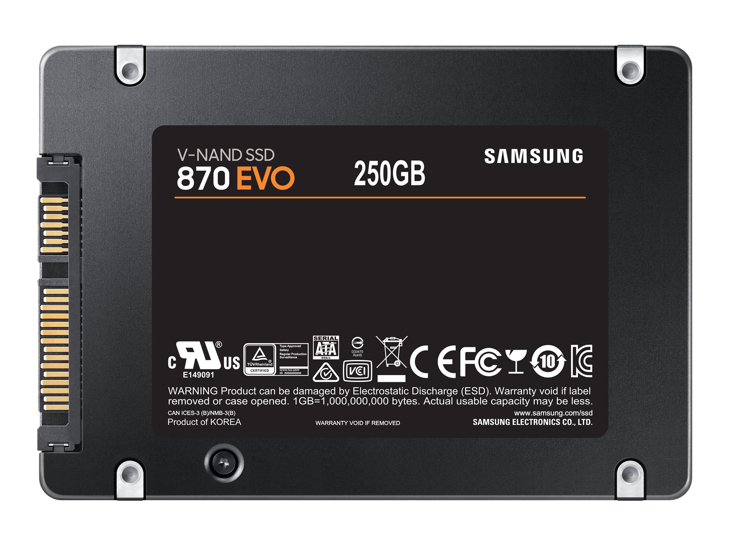 Samsung SSD 870 EVO 250GB, 2.5" / SATA 6Gb/s