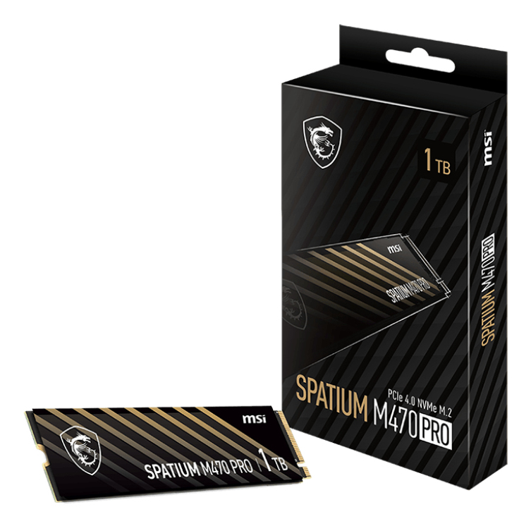 MSI Spatium M470 PRO PCIe 4.0 NVMe M.2 1TB, 1 TB, M.2