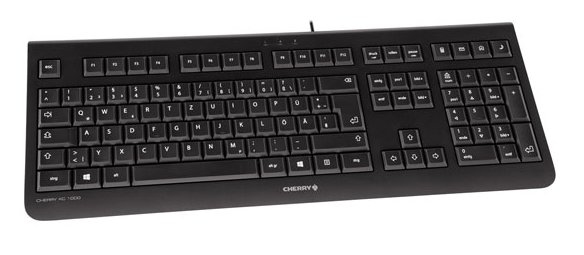 Cherry KC 1000 - Tastatur - Nordisch - Schwarz