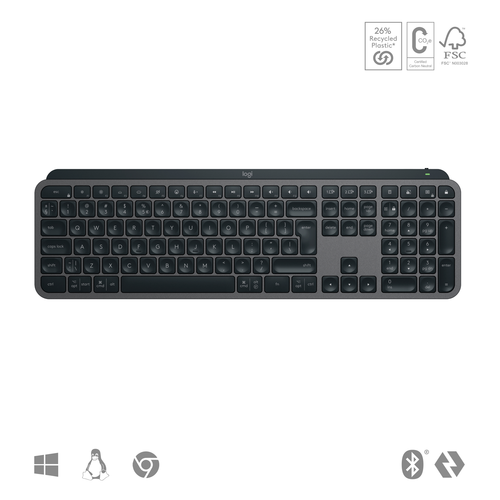 Logitech MX Keys S - Tastatur - hinterleuchtet