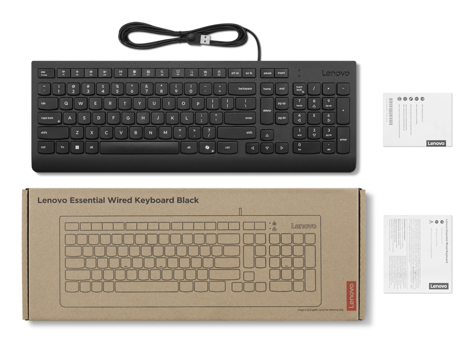 Lenovo Essential - Tastatur - USB - QWERTY - Polnisch