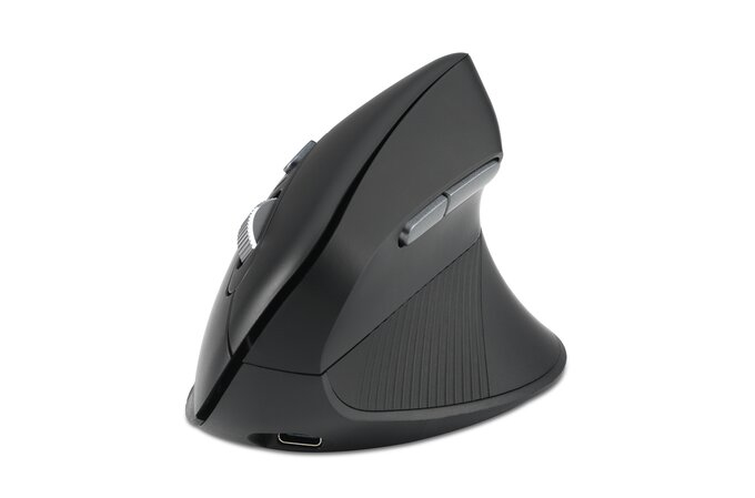 Kensington Pro Fit Ergo MY630 EQ - Maus - wiederaufladbar - ergonomisch - 5 Tasten - kabellos - 2.4
