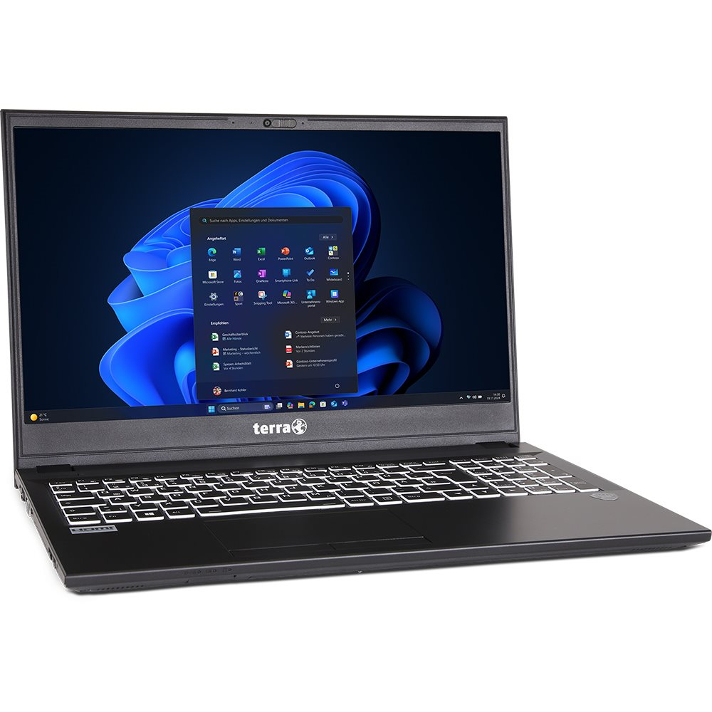 TERRA MOBILE 1516R i3-1315U W11P, Intel® Core? i3, 39,6 cm (15.6"), 1920 x 1080 Pixel, 8 GB, 500 GB,