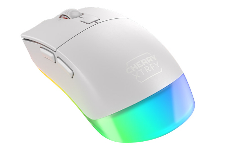 Cherry Xtrfy M50 - Maus - ergonomisch - optisch - 5 Tasten - kabellos, kabelgebunden - 2.4 GHz, Blue