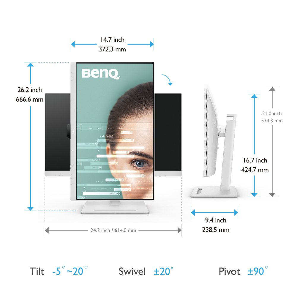 BenQ GW2790QT Ergo Eye-care - LED-Monitor - 69 cm (27")