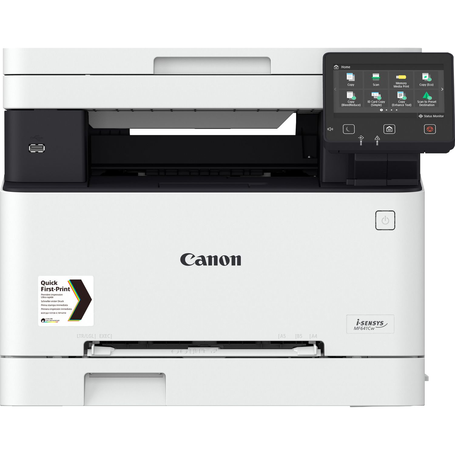 Canon i-SENSYS MF641Cw, Laser, Farbdruck, 1200 x 1200 DPI, Farbkopieren, A4, Schwarz, Weiß