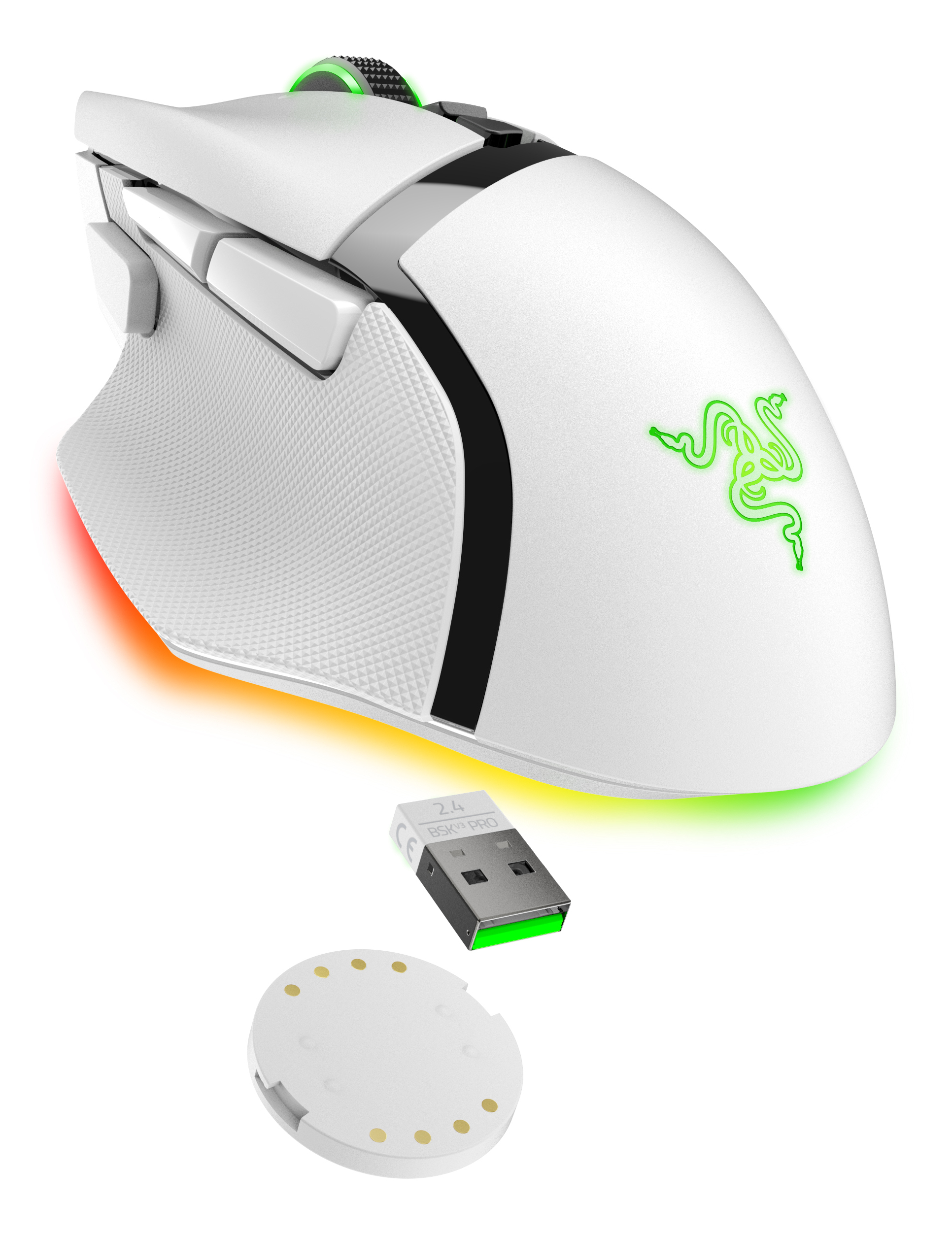 Razer Basilisk V3 pro - Maus - ergonomisch - Für Rechtshänder - optisch - 11 Tasten - kabelgebunden,