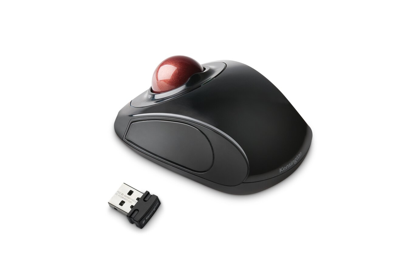 Kensington Advance Fit Wireless Mobile Trackball - Trackball - rechts- und linkshändig - Laser - 2 T