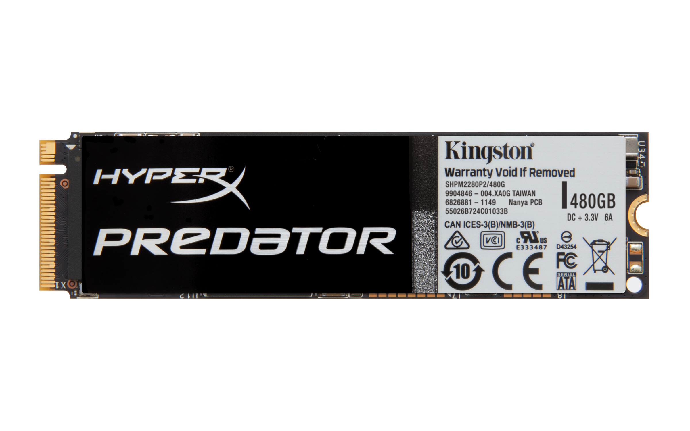 HyperX Predator - SSD - 480 GB - intern - M.2