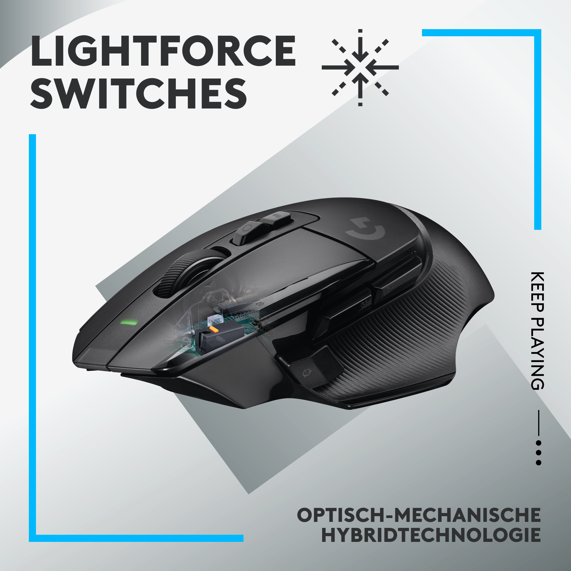Logitech G G502 X LIGHTSPEED - Maus - optisch