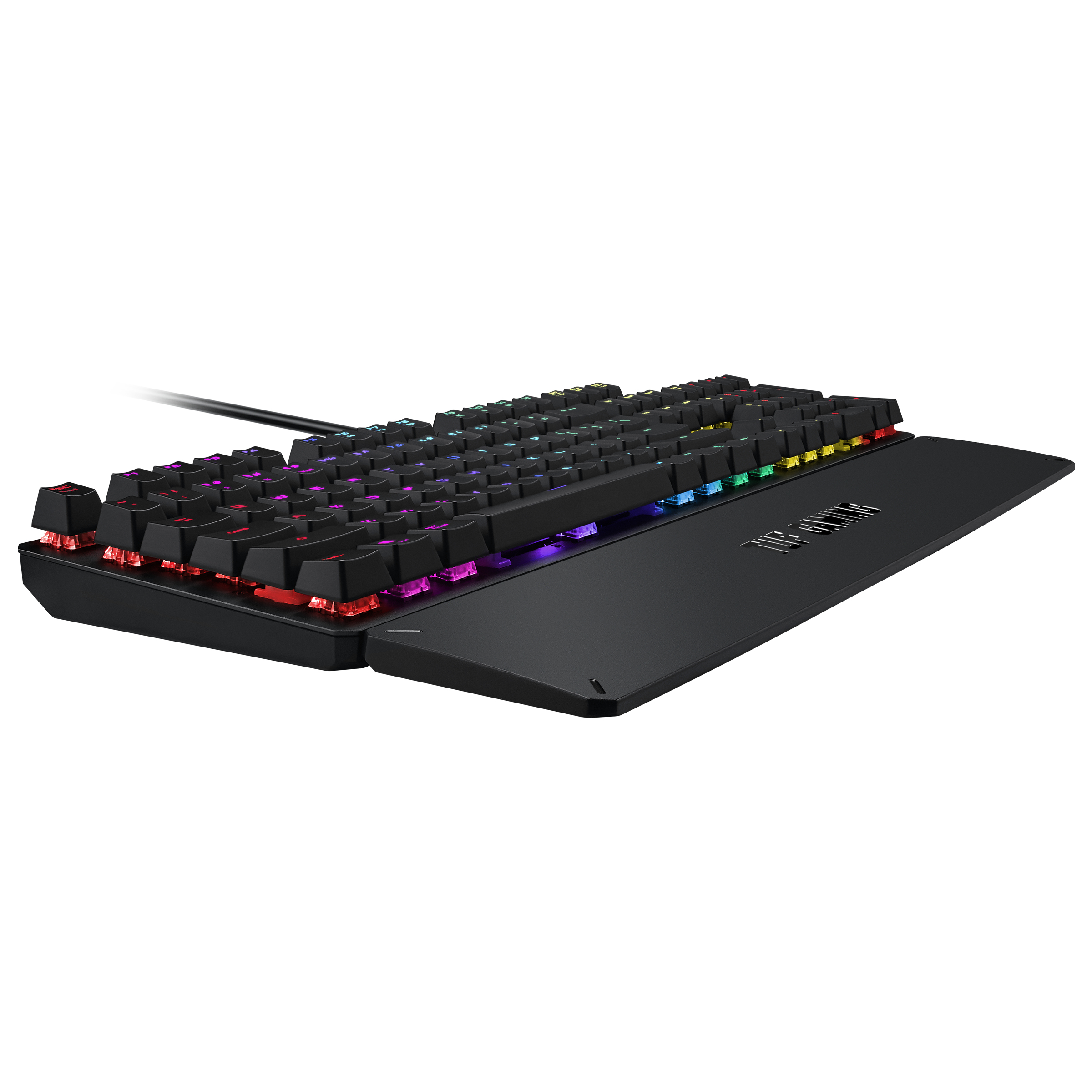 ASUS TUF Gaming K3, Volle Größe (100%), Kabelgebunden, USB, Mechanischer Switch, RGB-LED, Grau