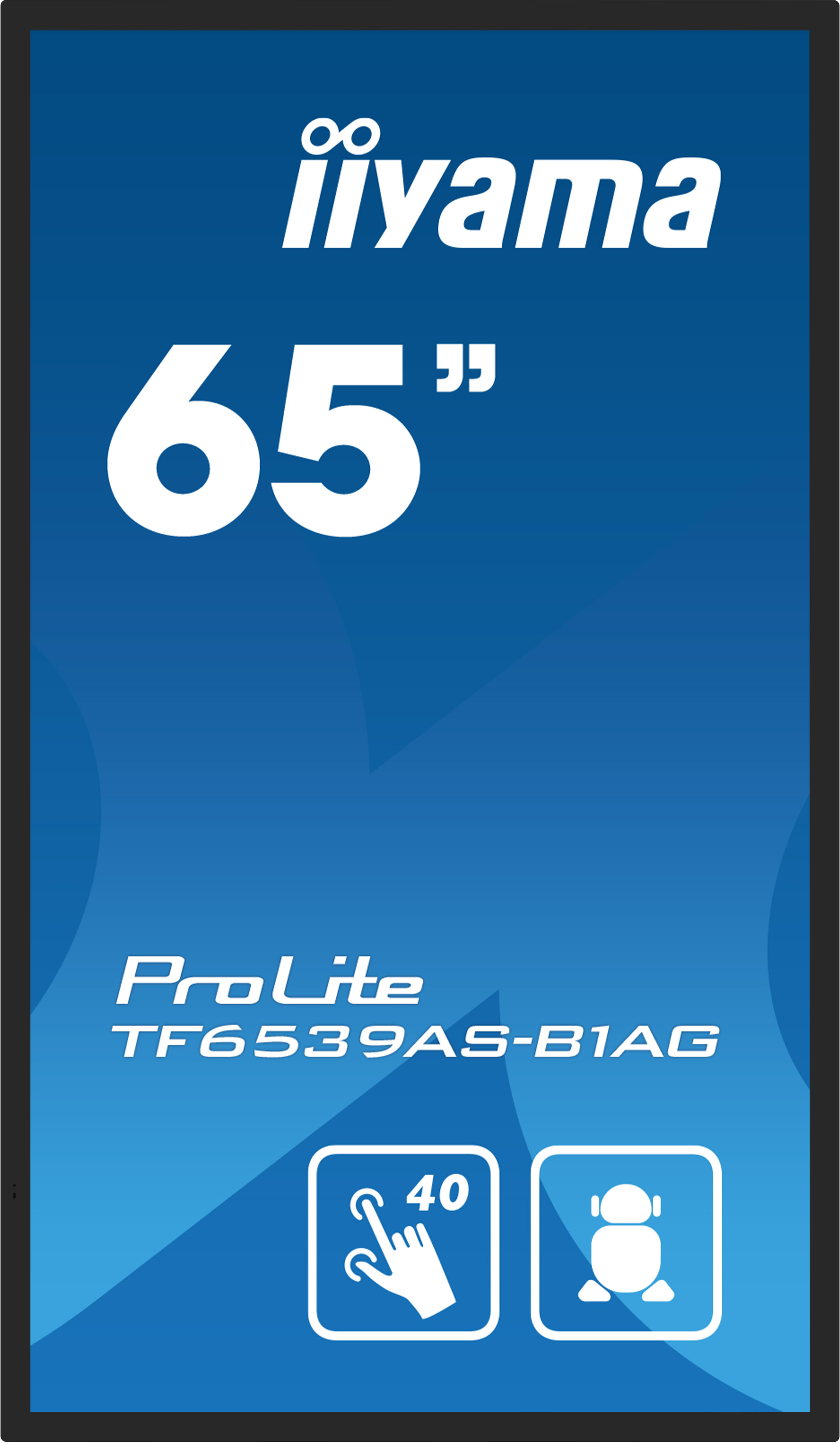 Iiyama TF6539AS-B1AG, Digital Signage Flachbildschirm, 163,8 cm (64.5"), LED, 3840 x 2160 Pixel, 24/