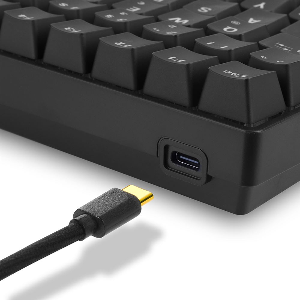 Sharkoon SKILLER SGK50 S3 - Tastatur - 75% - Hintergrundbeleuchtung - USB - QWERTZ - Deutsch - Taste