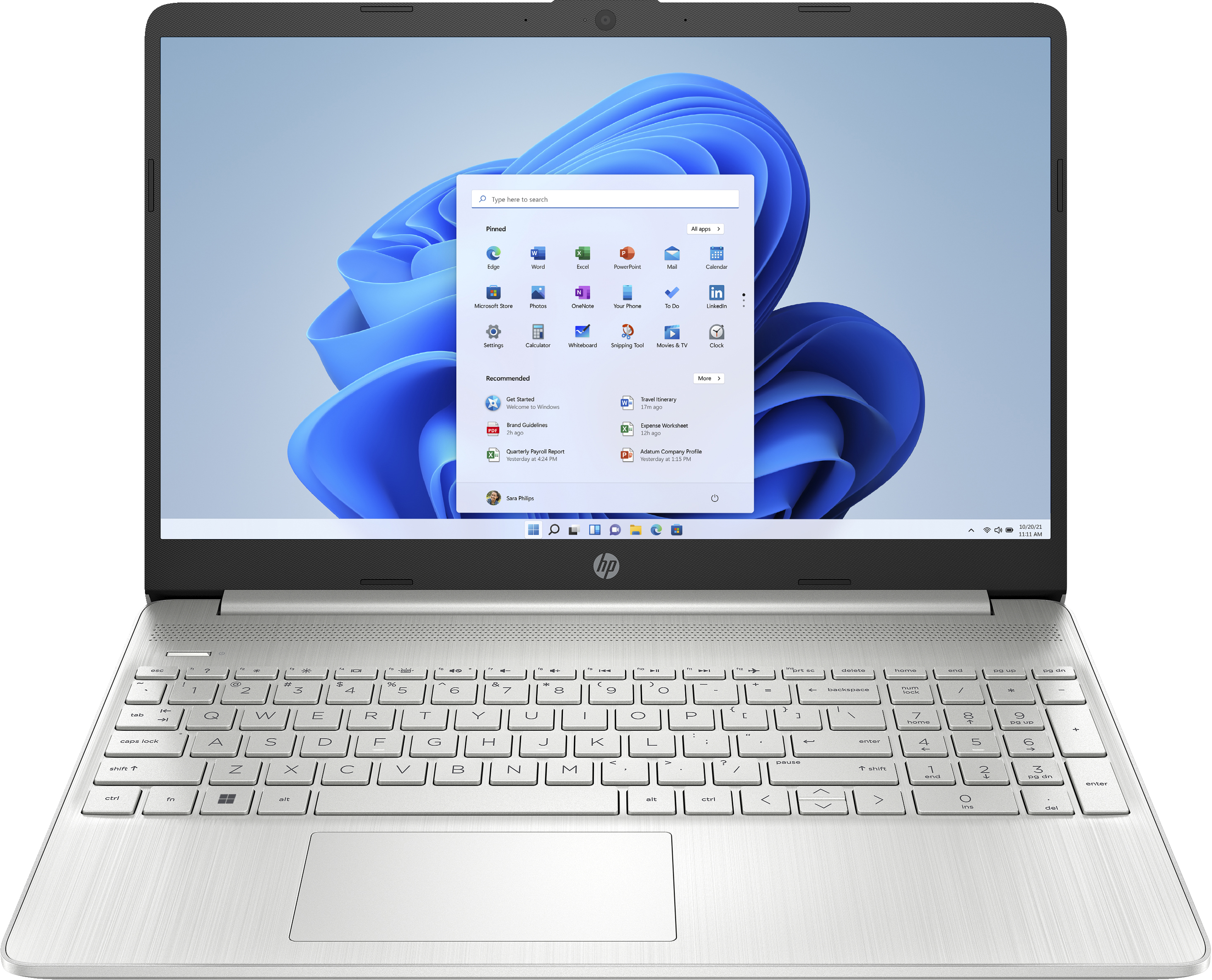 HP 15s-eq2677ng, 15,6" FHD, Ryzen 7 5700U, 16GB RAM, 1TB SSD, Win11