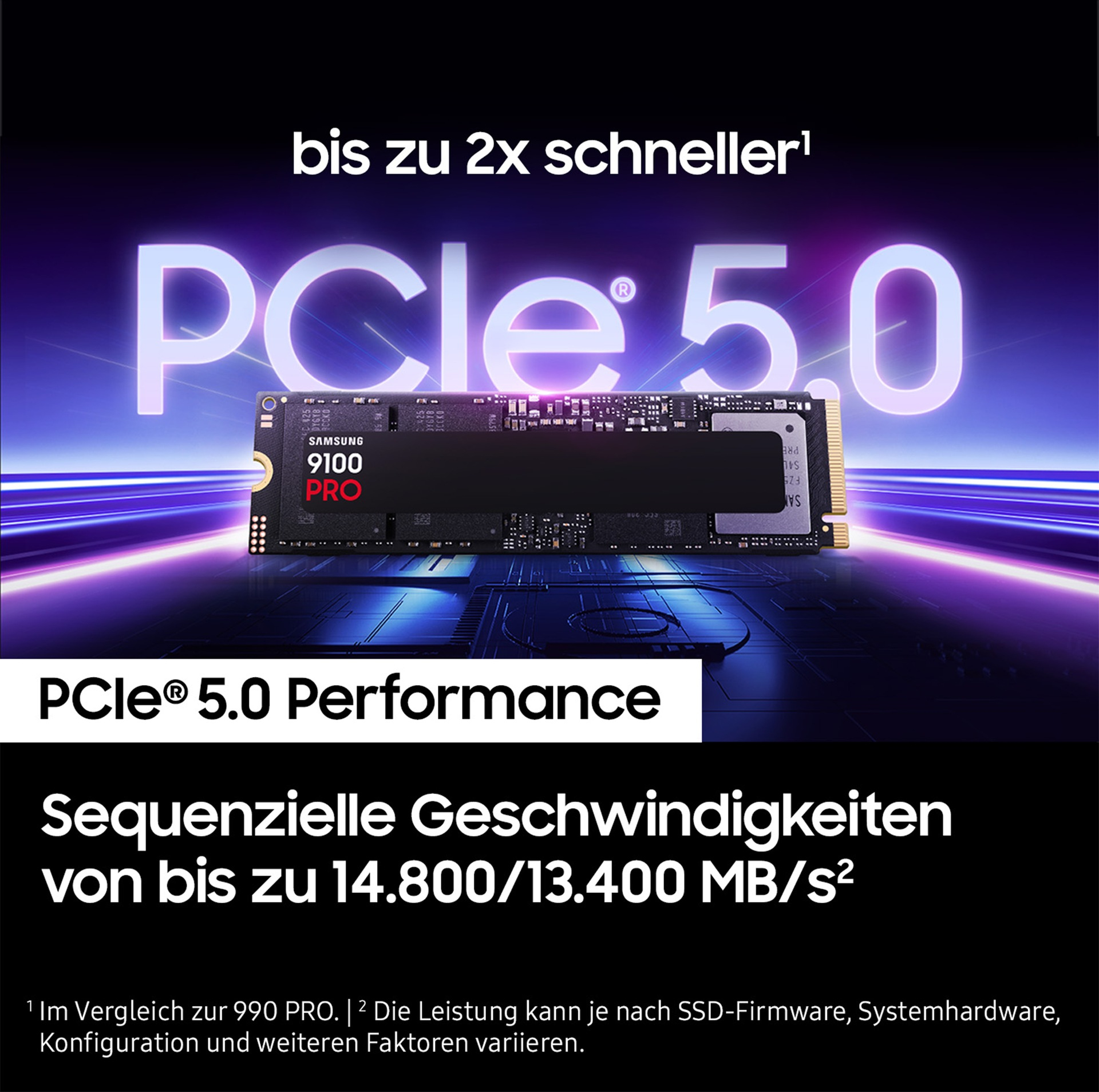 Samsung SSD 9100 PRO 1TB, M.2 2280 / M-Key / PCIe 5.0 x4