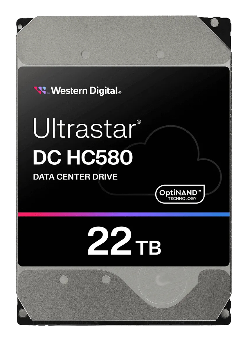 WD Ultrastar DC HC580 WUH722422AL5201 - Festplatte - Rechenzentrum - verschlüsselt - 22 TB - intern