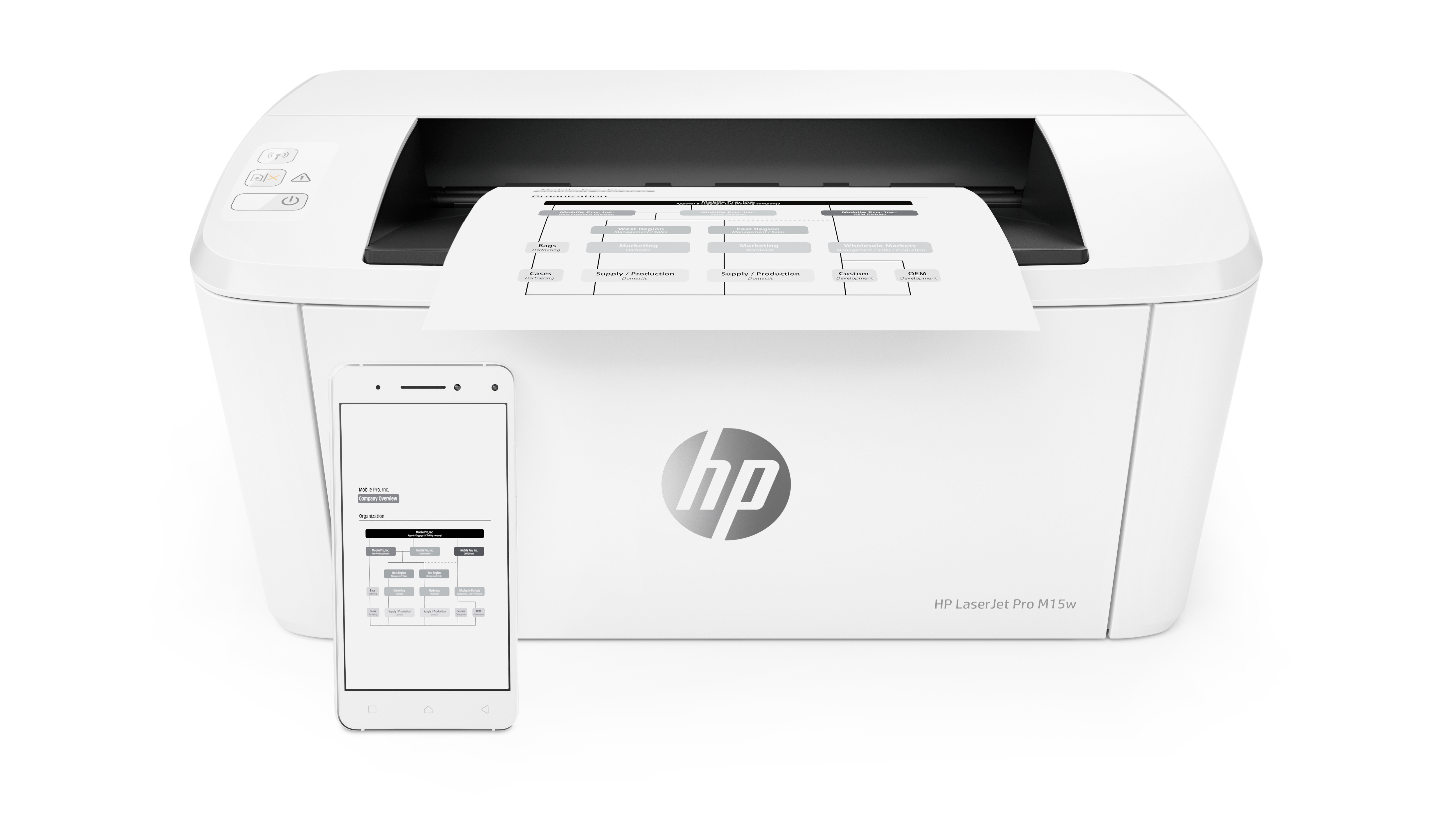 HP LaserJet Pro M15w, Laser, 600 x 600 DPI, A4, 18 Seiten pro Minute, Weiß