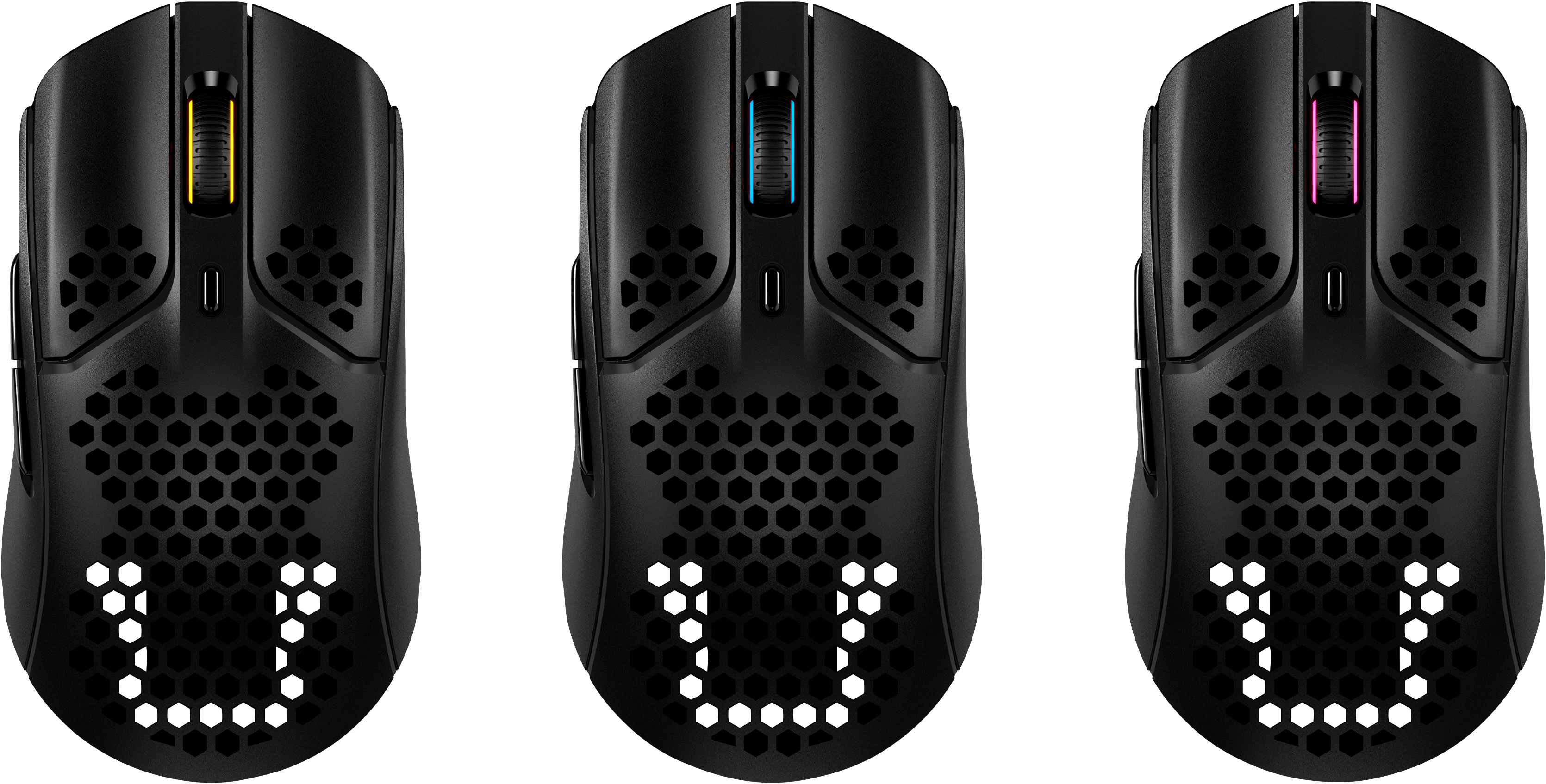 HP HyperX Pulsefire Haste - Maus - optisch - 6 Tasten - kabellos - 2.4 GHz - kabelloser Empfänger (U