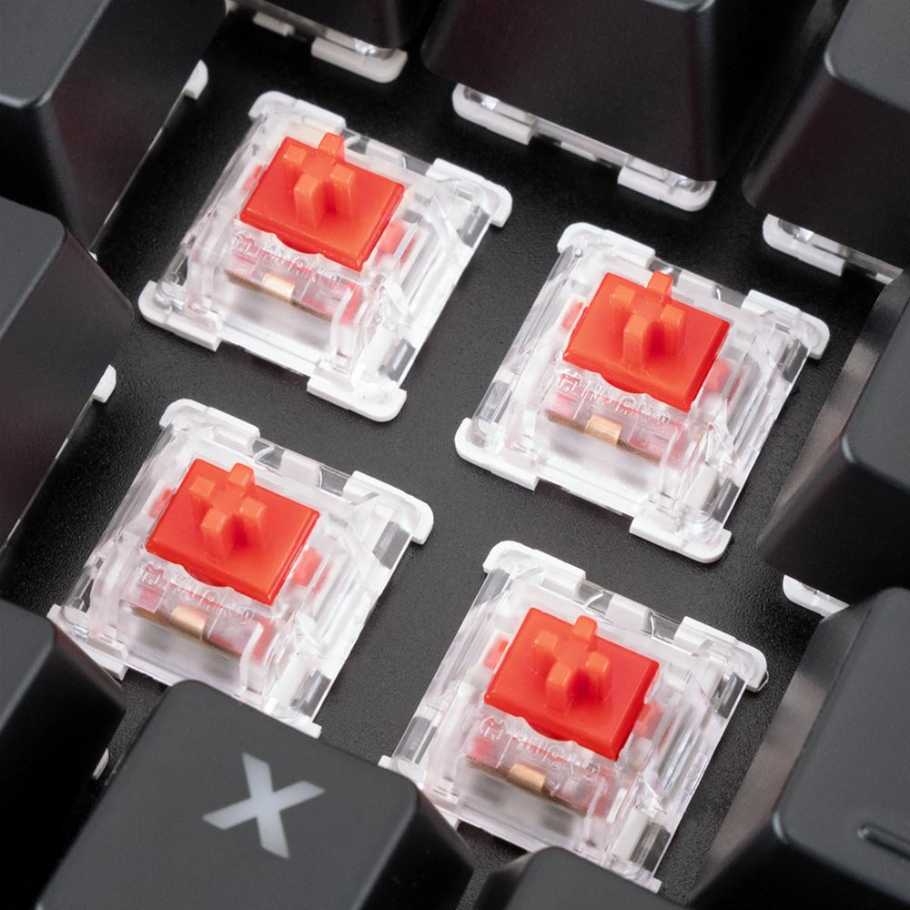Sharkoon SKILLER SGK40, Volle Größe (100%), Kabelgebunden, USB, Mechanischer Switch, RGB-LED, Schwar