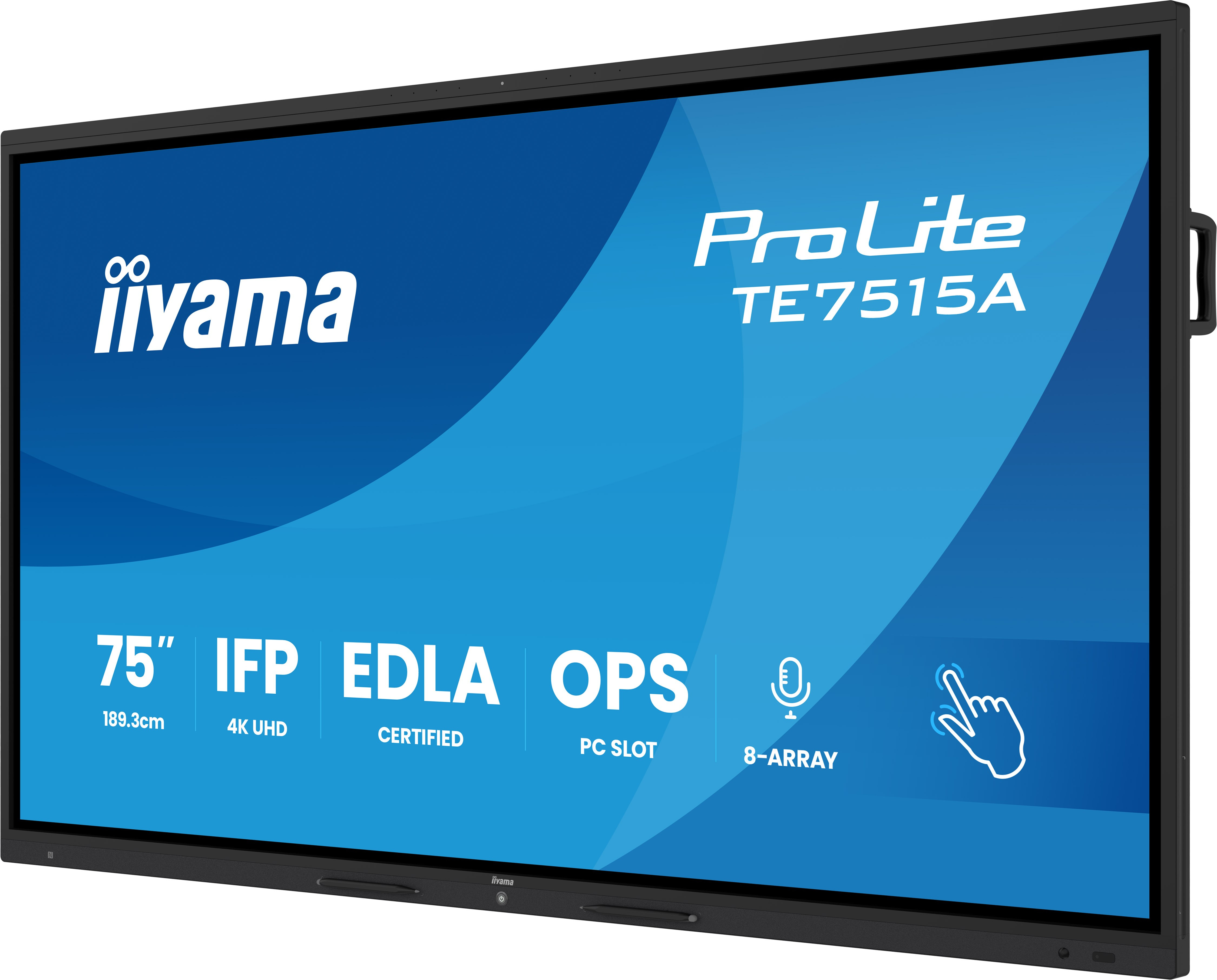 iiyama ProLite TE7515A-B1AG, 74.5" 4K-UHD-Touchdisplay