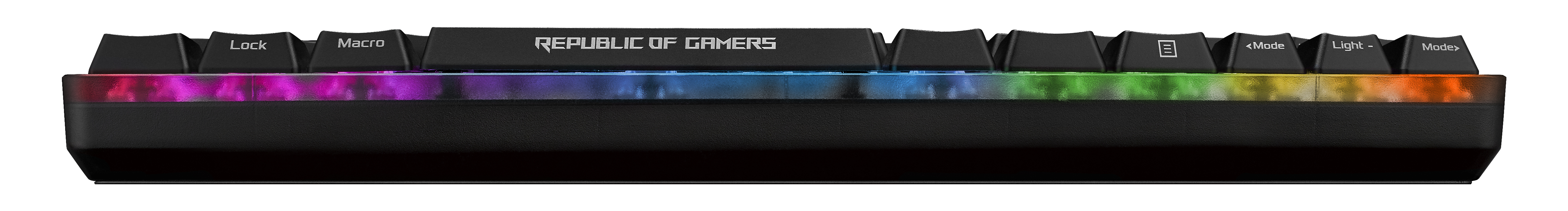 ASUS ROG Falchion, Verkabelt & Kabellos, RF kabellos + USB, Mechanischer Switch, AZERTY, RGB-LED, Sc