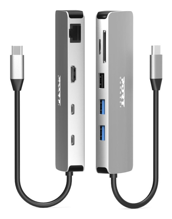 PORT Designs DOCKING TYPE C 9 IN 1 - 1 x 4K HDMI - PD 85W - RETAIL BtoC ONLY