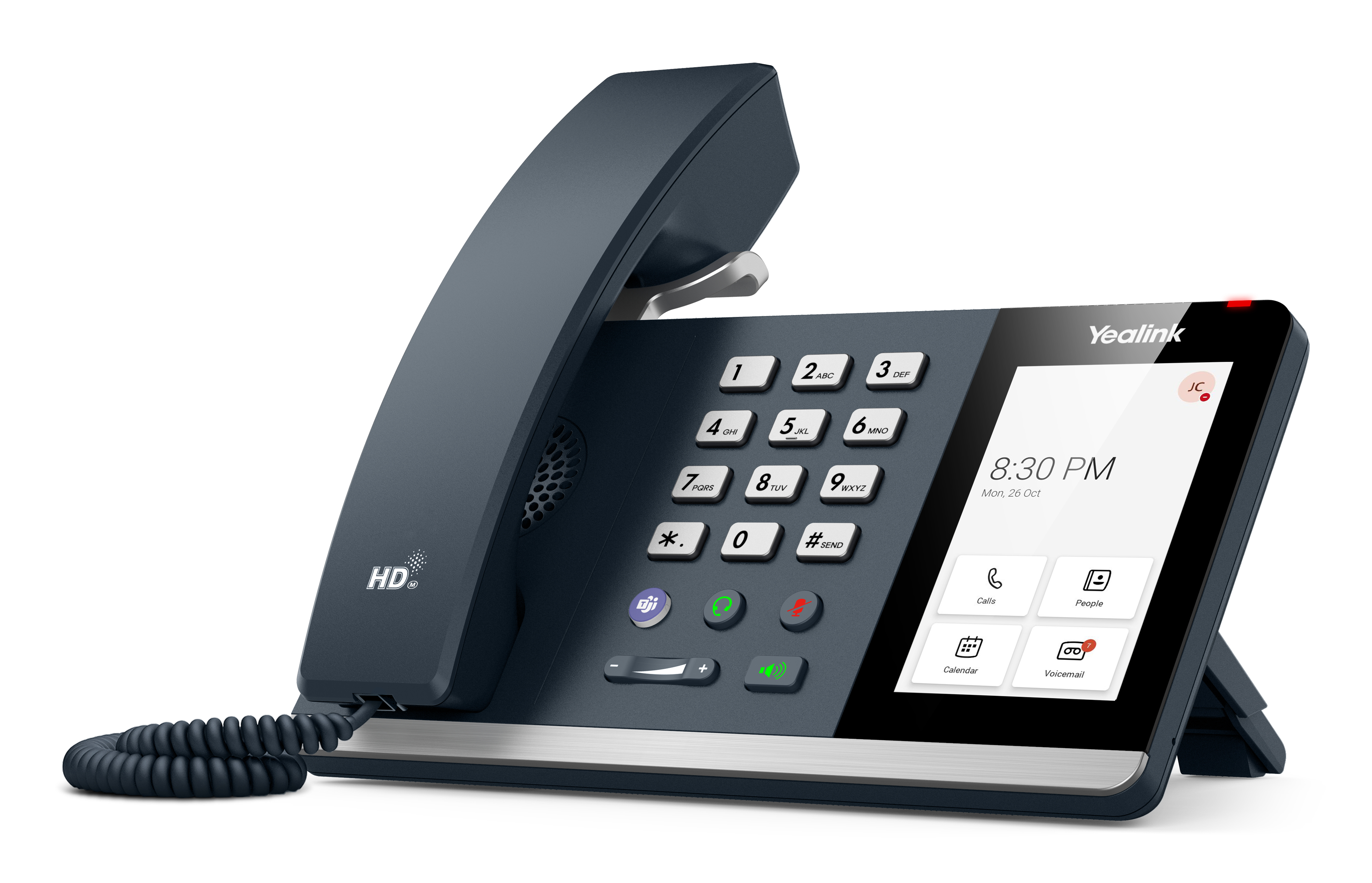 Yealink MP54 E2 Mannschaften, IP-Telefon, Grau, Kabelgebundenes Mobilteil, LCD, 10,2 cm (4"), 480 x