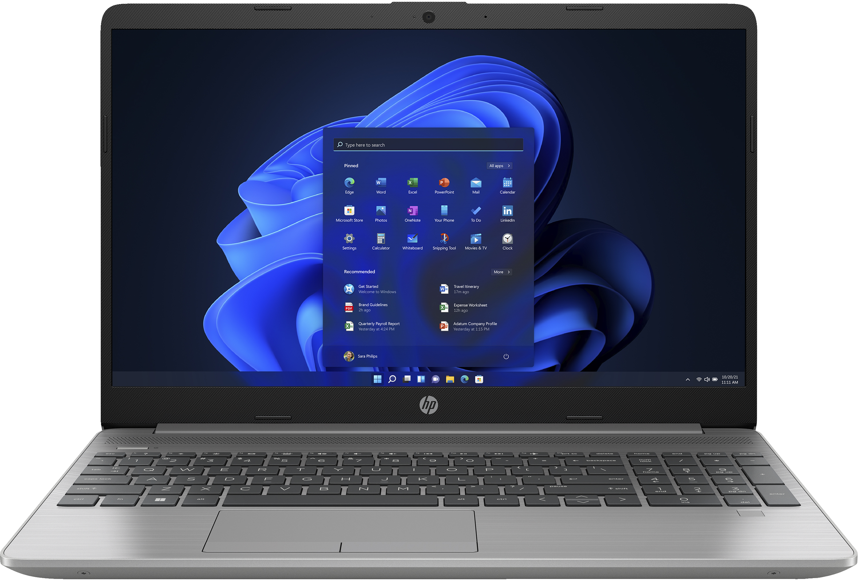 HP 255 G9, AMD Ryzen? 5, 39,6 cm (15.6"), 1920 x 1080 Pixel, 8 GB, 256 GB, Windows 11 Pro