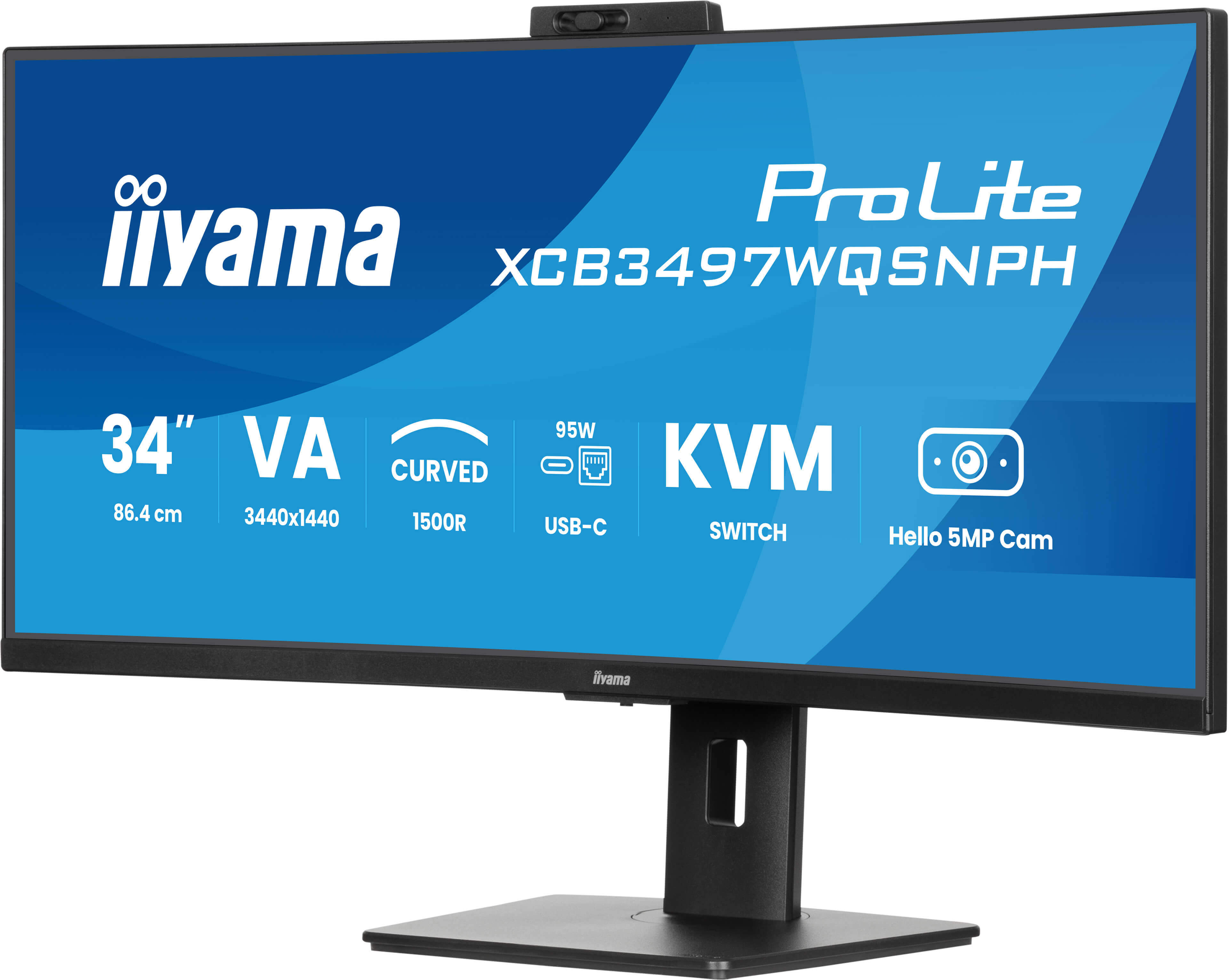 Iiyama ProLite XCB3497WQSNPH-B1 - LED-Monitor - gebogen - 86.4 cm (34")