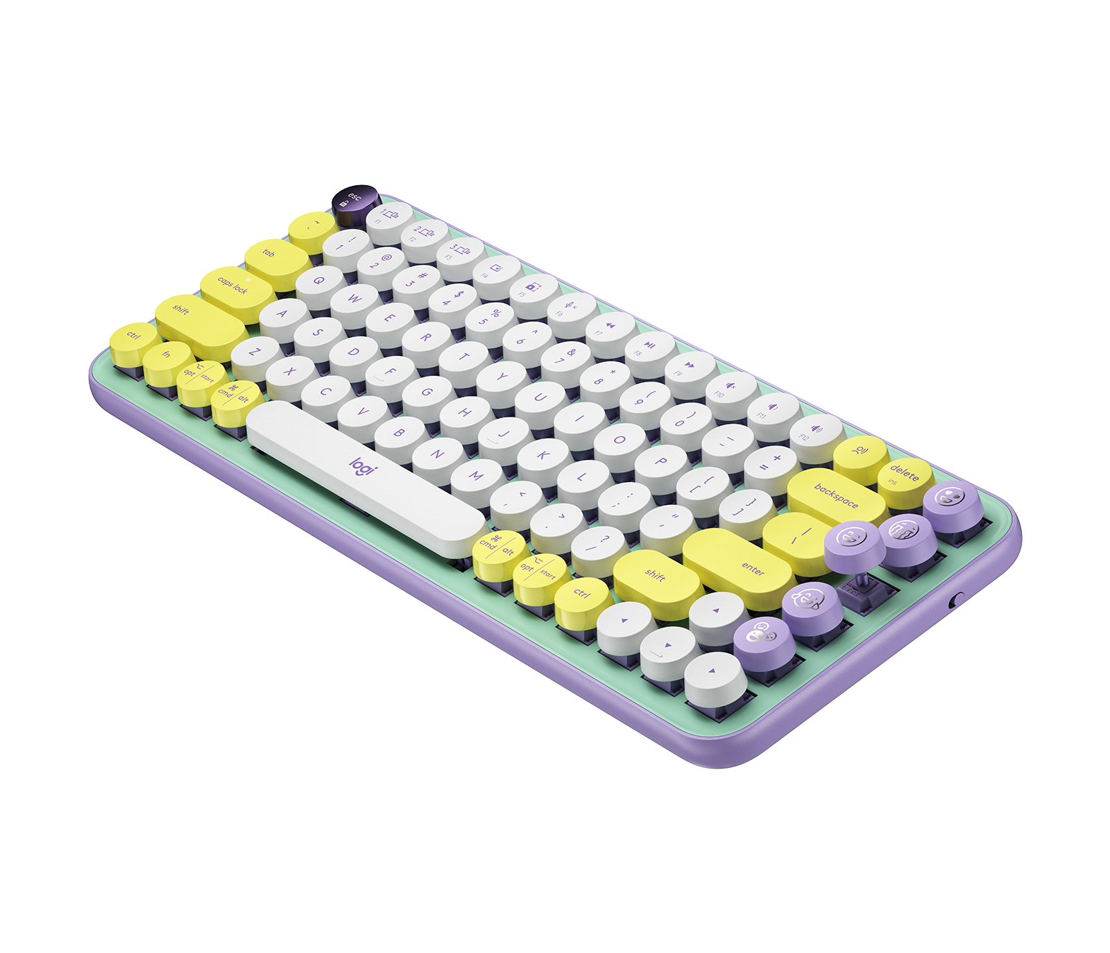 Logitech POP Keys Wireless Mechanical Keyboard With Emoji Keys, Mini, Kabellos, Bluetooth, Mechanisc
