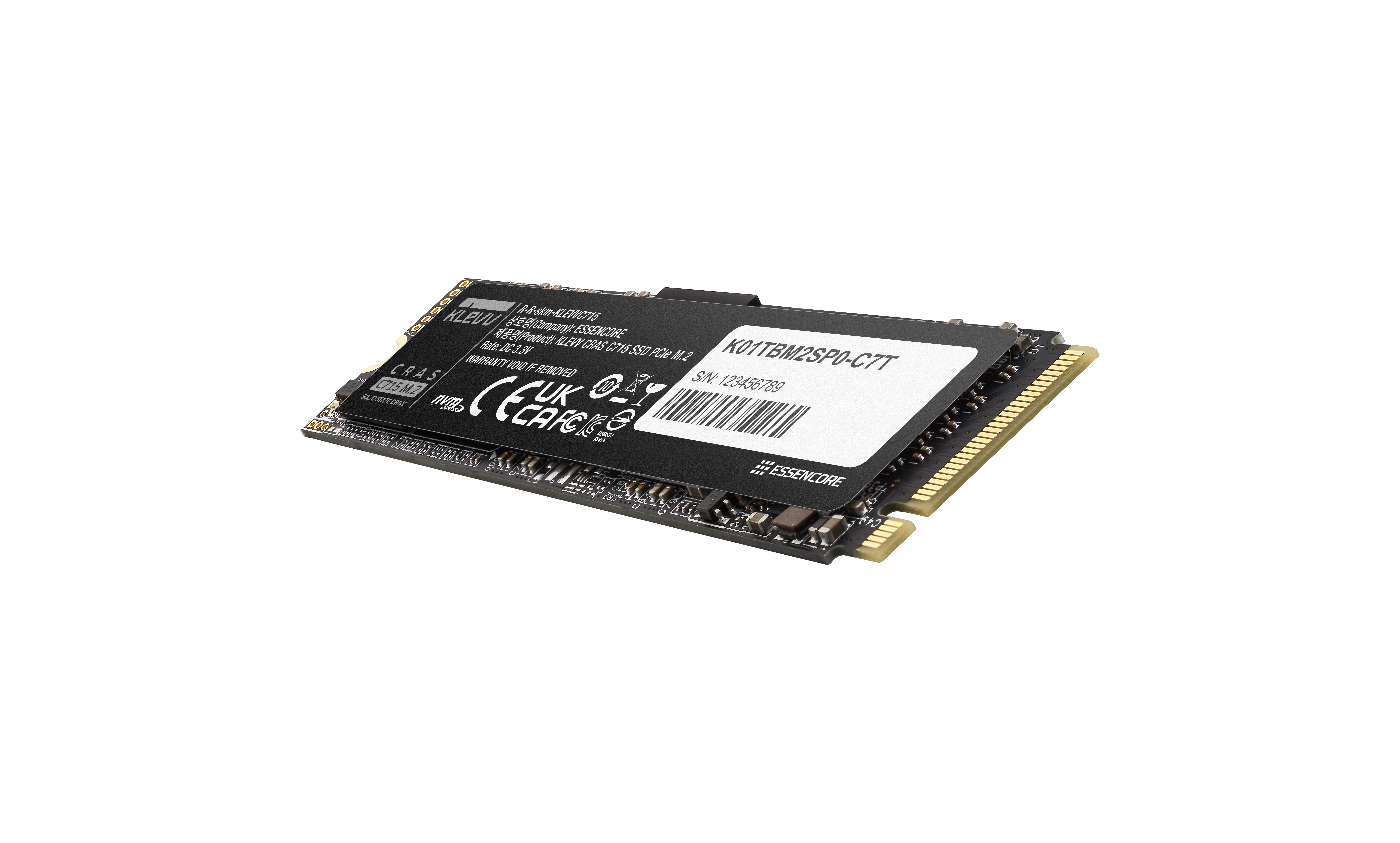 Klevv Cras C715 - SSD - 512 GB - intern - M.2 2280 - PCIe 3.0 x4 (NVMe)