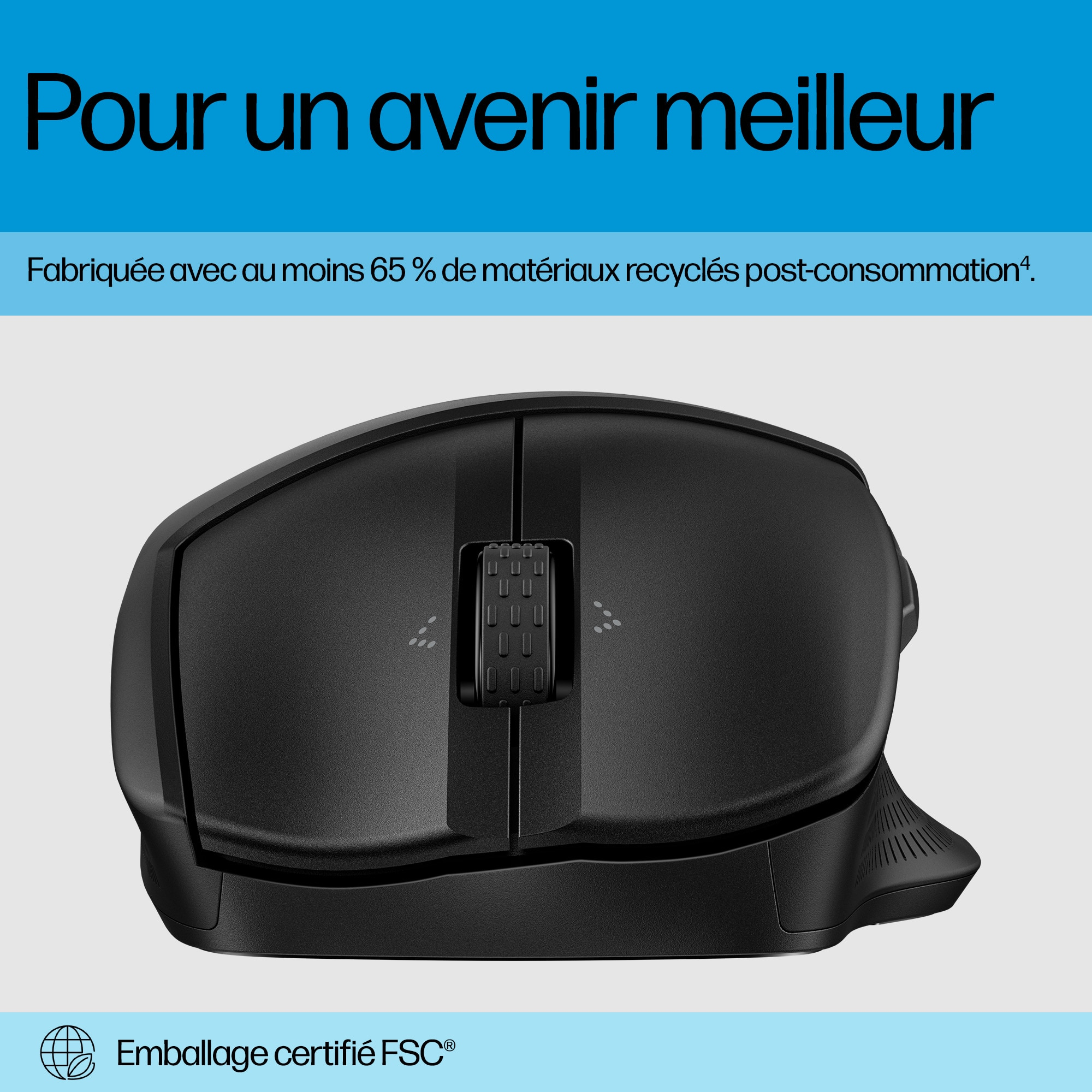 HP 685 Comfort - Maus - Doppelmodus - 7 Tasten - kabellos - Bluetooth - kabelloser Empfänger (USB)