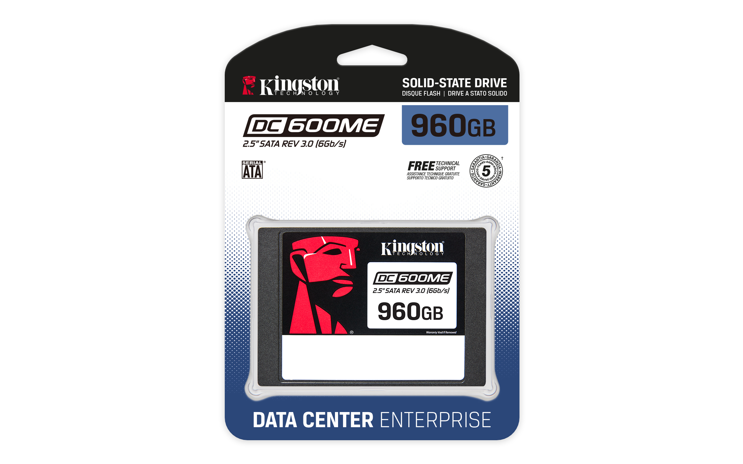 Kingston DC600ME - SSD - Enterprise, Mixed Use - verschlüsselt - 960 GB - intern - 2.5" (6.4 cm)
