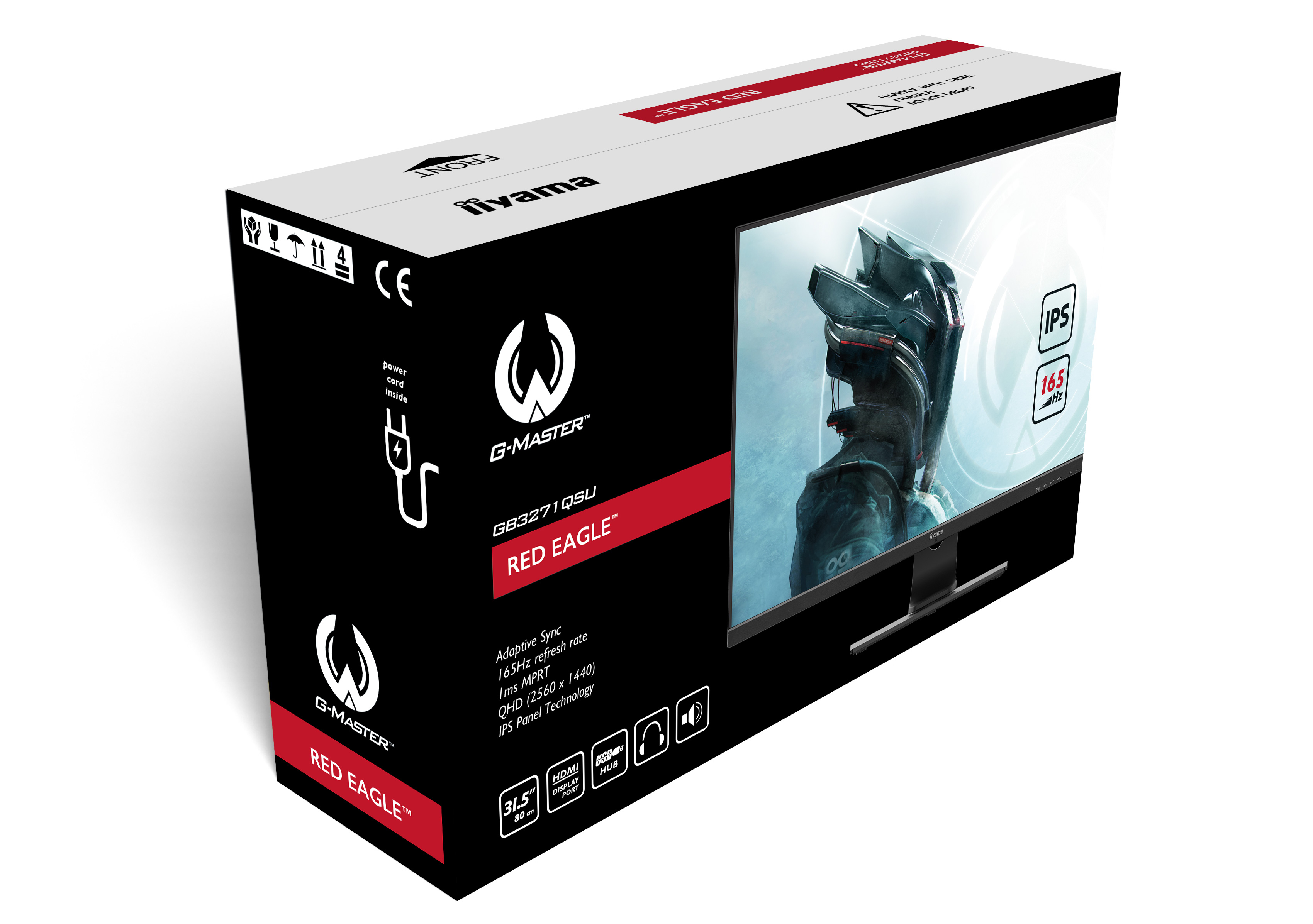 Iiyama G-MASTER Red Eagle GB3271QSU-B1 - LED-Monitor - 81.3 cm (32")