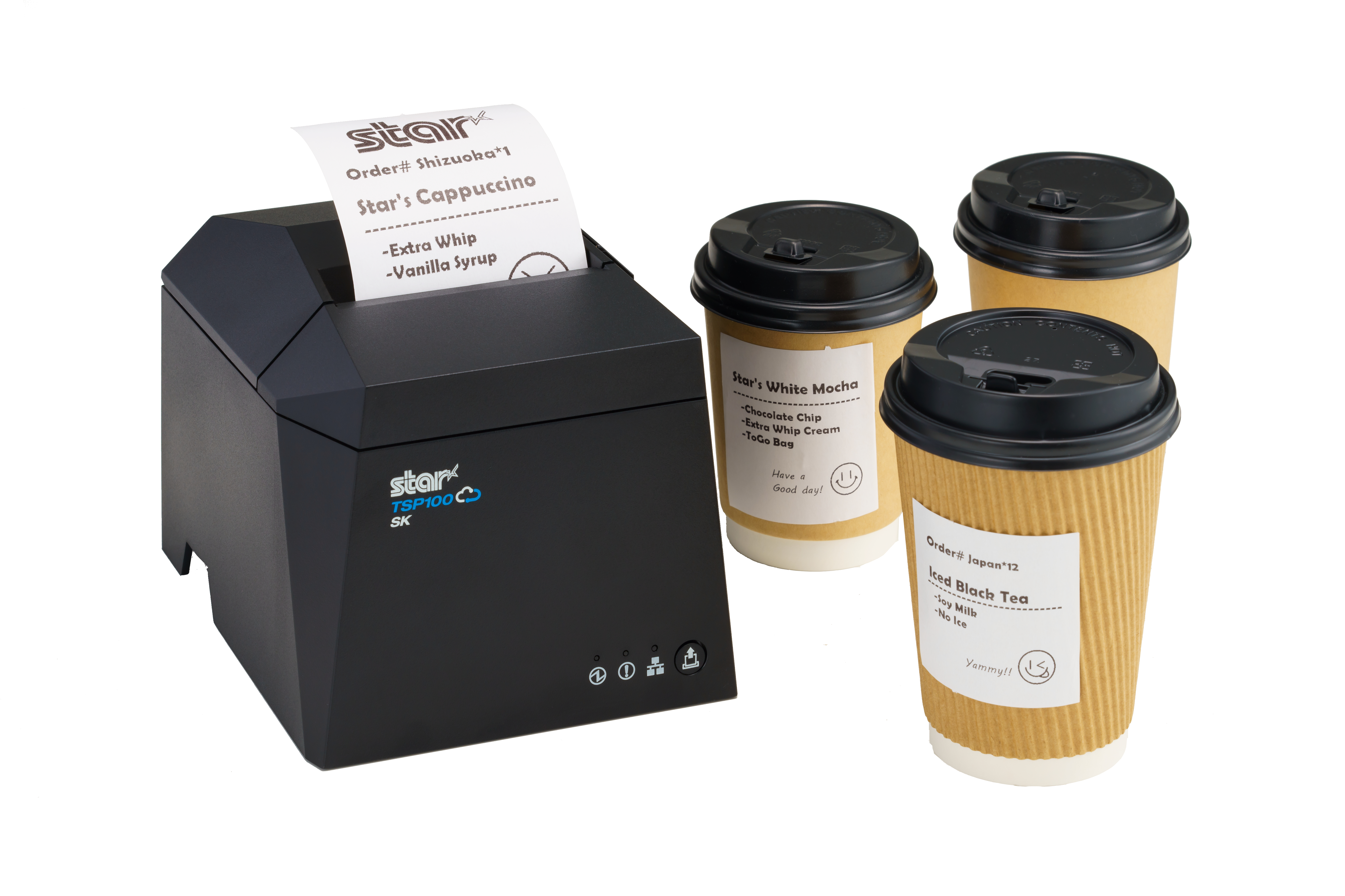 Star Micronics TSP143IV-UE SK GY E+U linerless - Etiketten-/Labeldrucker - Thermotransferdruck