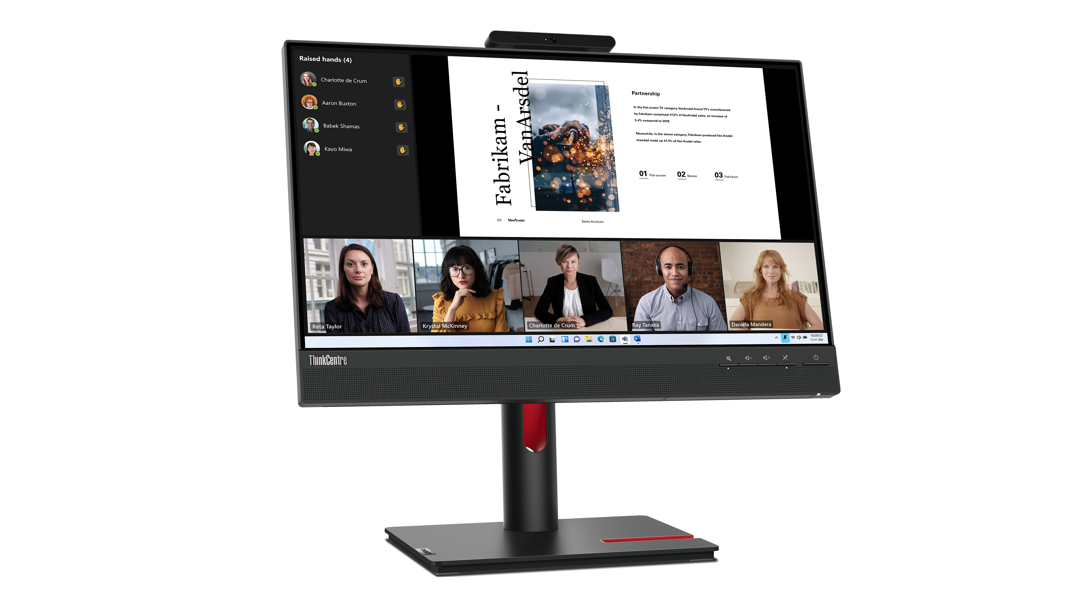 Lenovo ThinkCentre Tiny-in-One 22 Gen 5 - LED-Monitor - 55.9 cm (22")