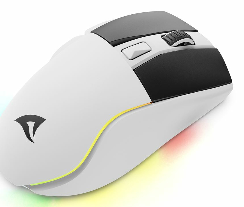 Sharkoon SKILLER SGM50W - Maus - optisch - 6 Tasten - kabellos, kabelgebunden - 2.4 GHz, USB-C - kab