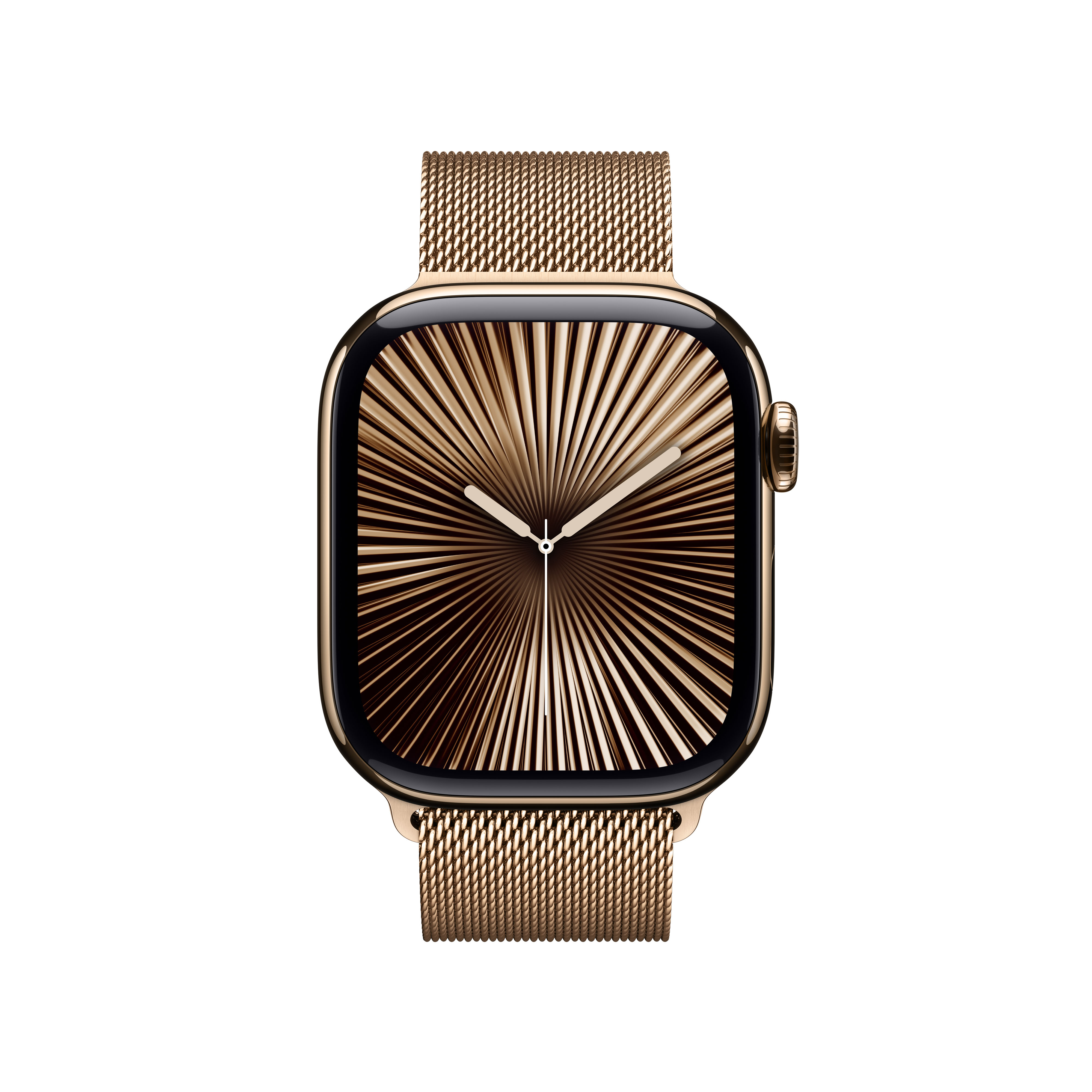Apple Watch Series 10 (GPS + Cellular) 42mm Titan gold mit Milanaise-Armband gold