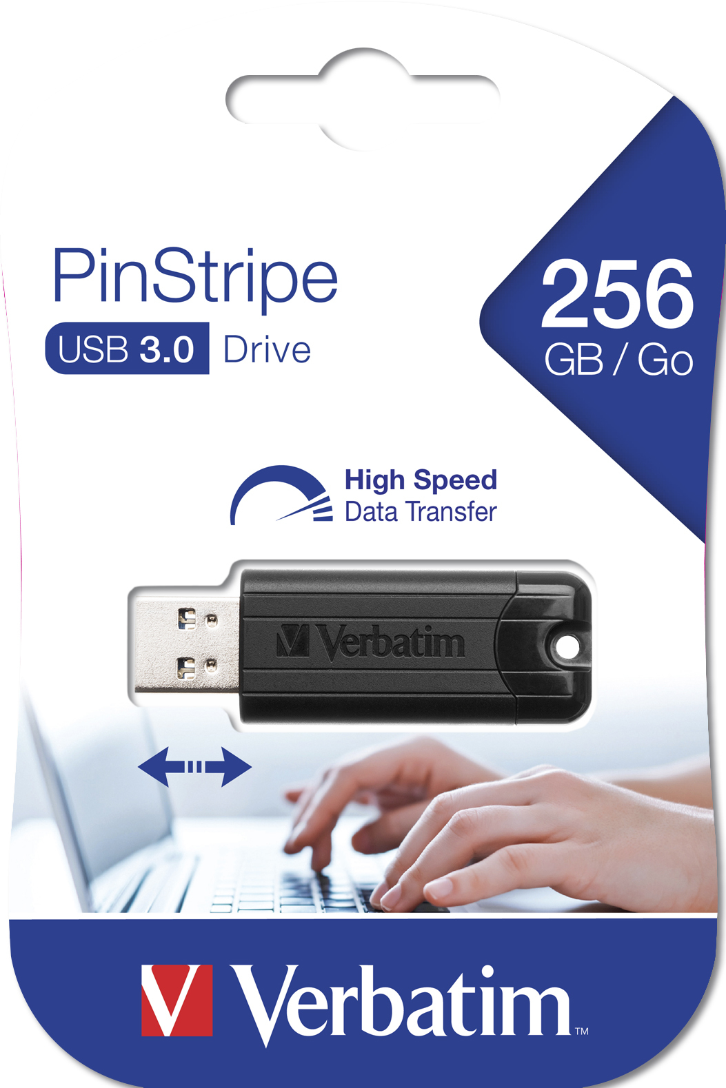 Verbatim PinStripe - USB-Flash-Laufwerk - 256