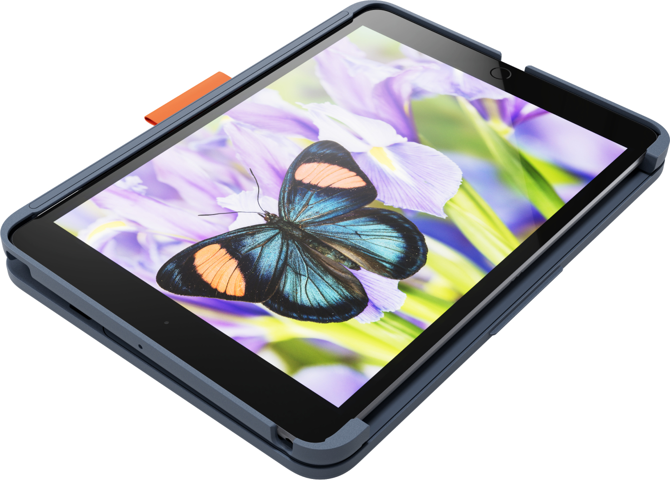 Logitech Rugged Lite - Tastatur und Foliohülle - kabellos - Bluetooth LE - für Apple 10.2-inch iPad